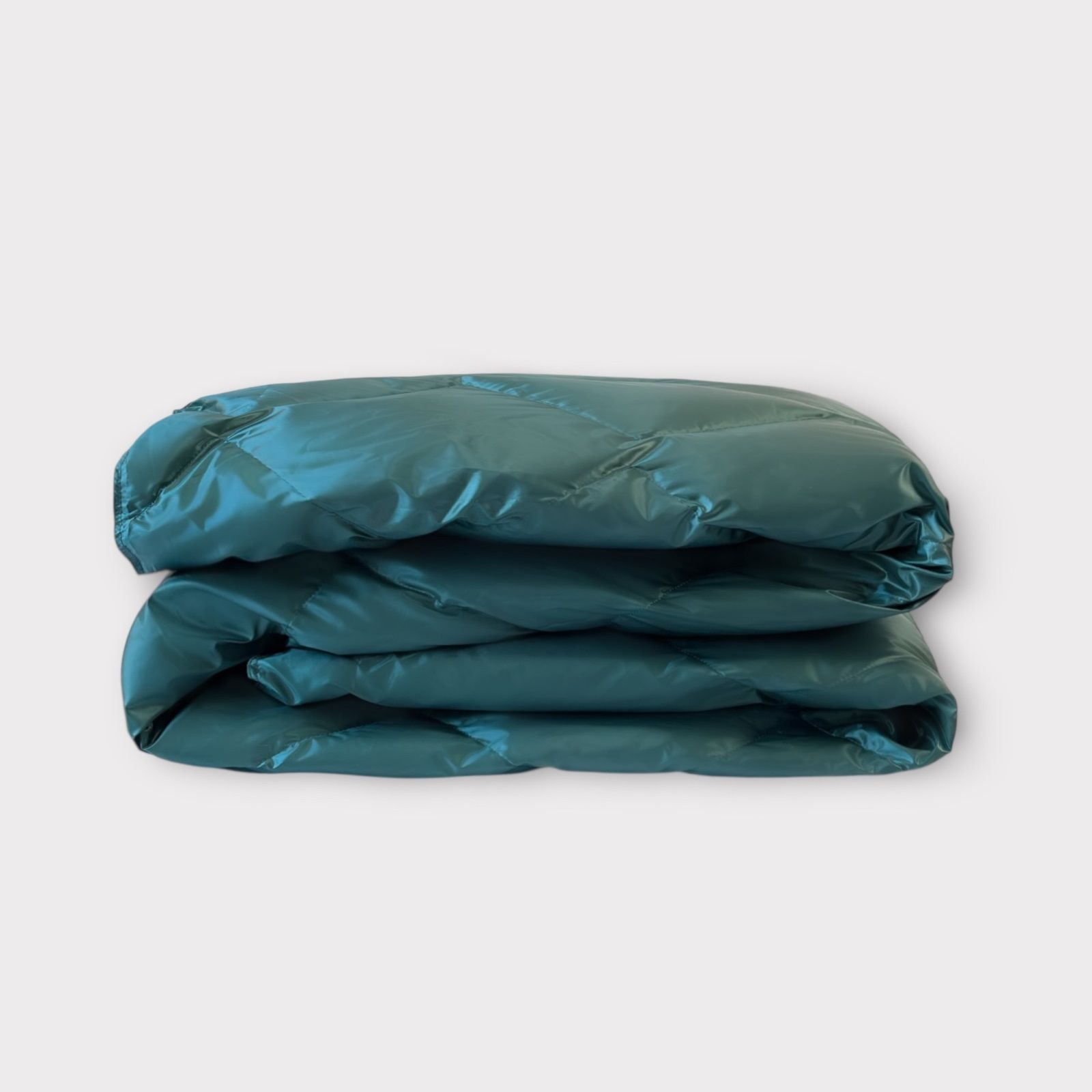 Дорожный плед-пончо пуховый Travel Cape Plaid Grass Aqua 130x170 вид 5