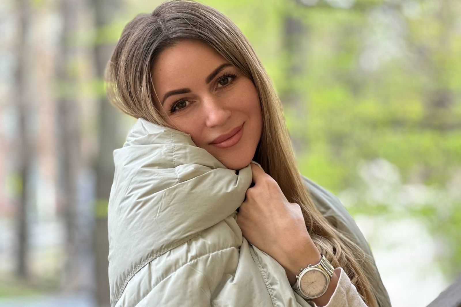 Дорожный плед - одеяло пуховый Travel Plaid Grass grey-beige 140x200 вид 4