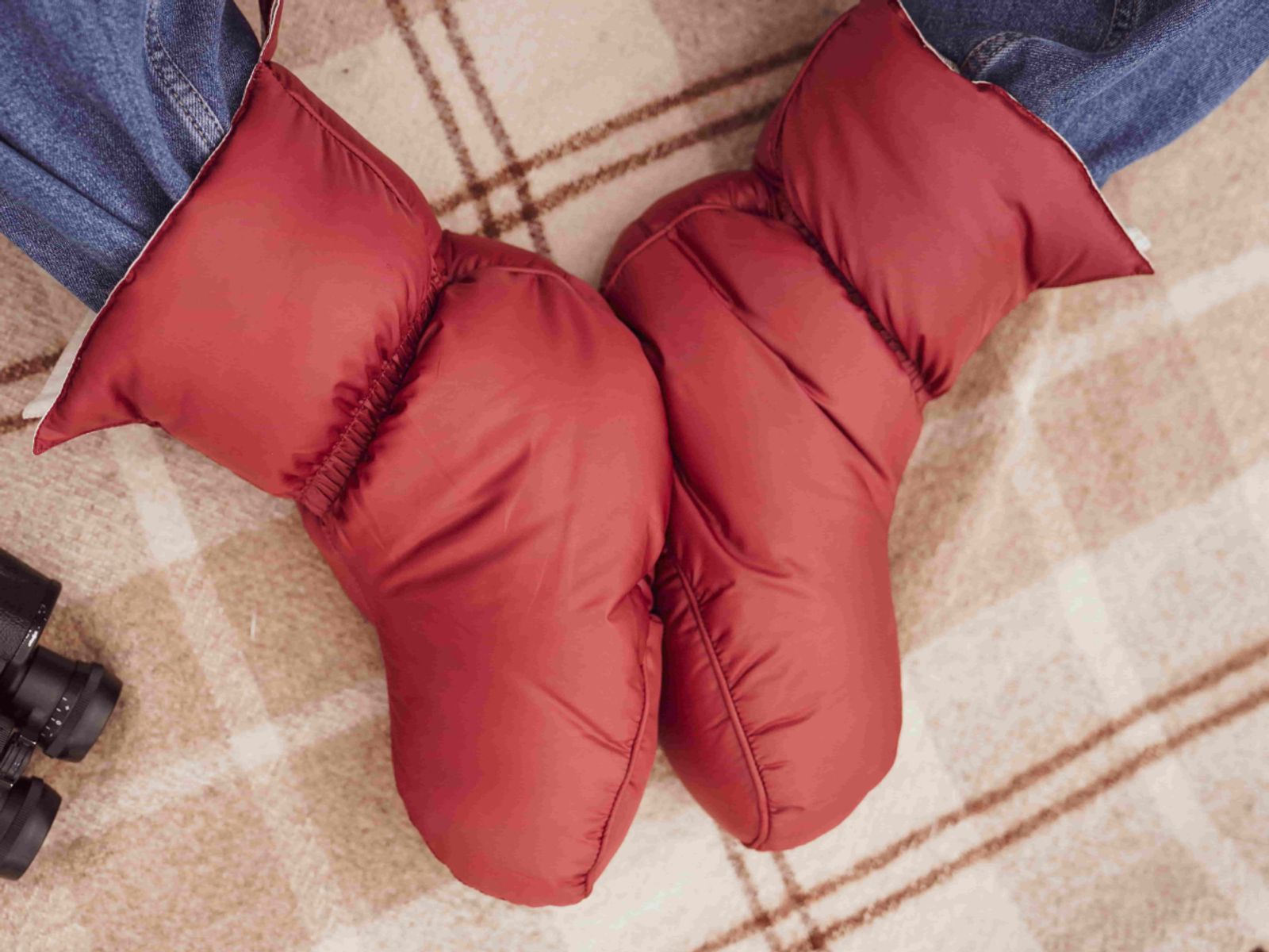 Сапожки-носочки пуховые Comfort Socks Travel Grass MARSALA 40-45 р.