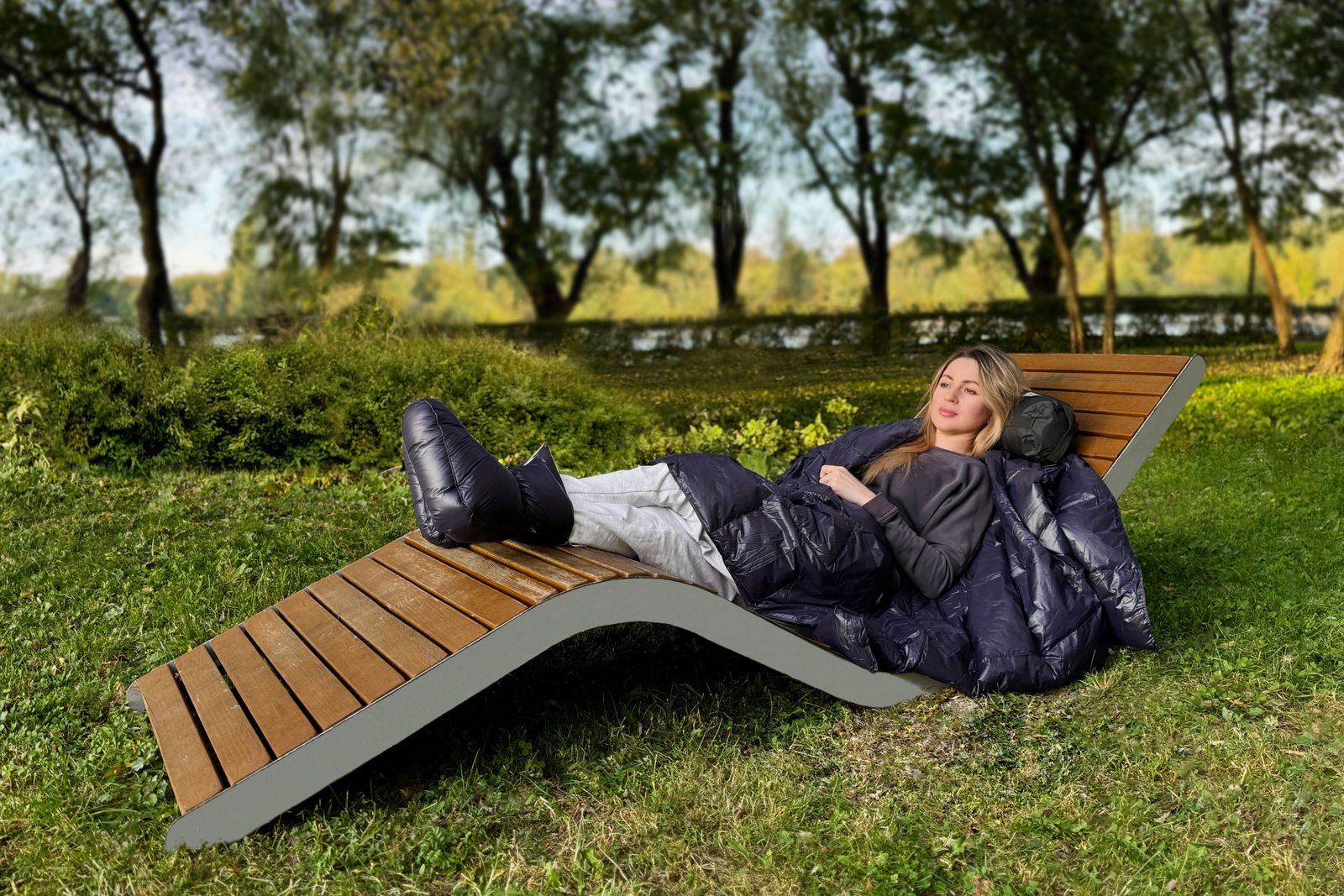 Сапожки-носочки пуховые Comfort Socks Travel Grass Indigo 36-39 р. вид 2