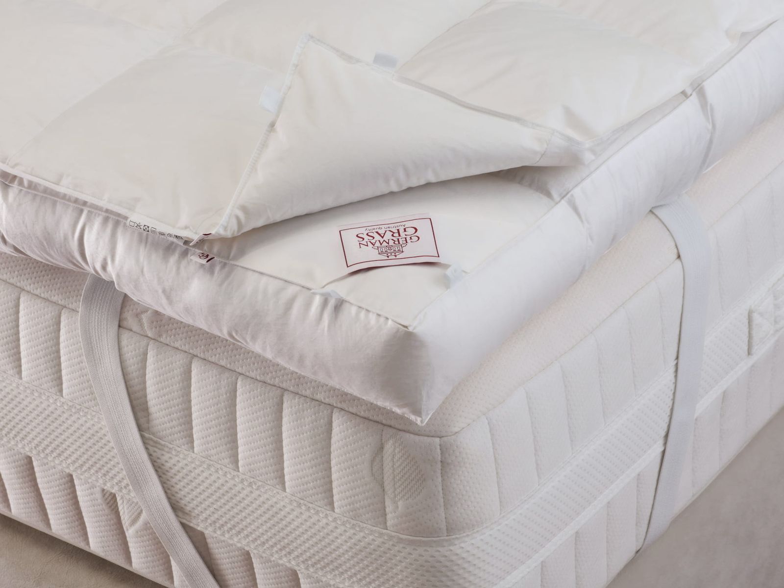 Комплект пуховый топпер-перина DOUBLE COMFORT GRASS 200x200 вид 4