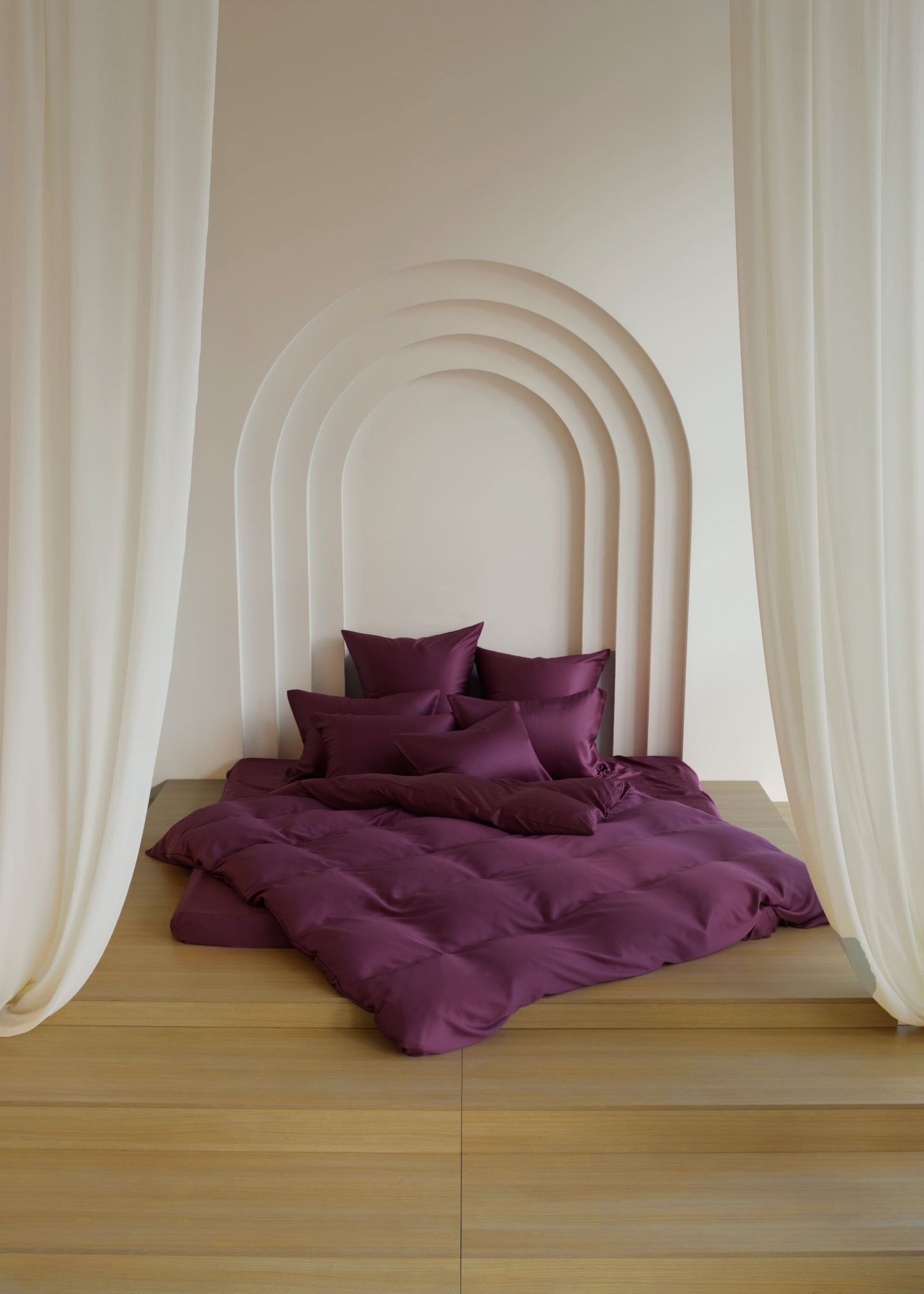 Постельное белье Purple Brilliant Grass Семейный вид 1