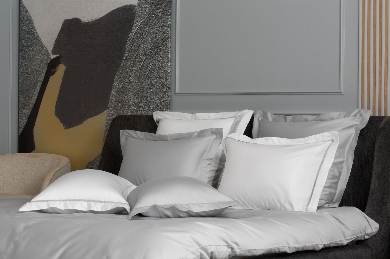 Наволочки с широкой отделкой Alpine Ash Grey Allure Grass 50х70 (2шт) вид 3