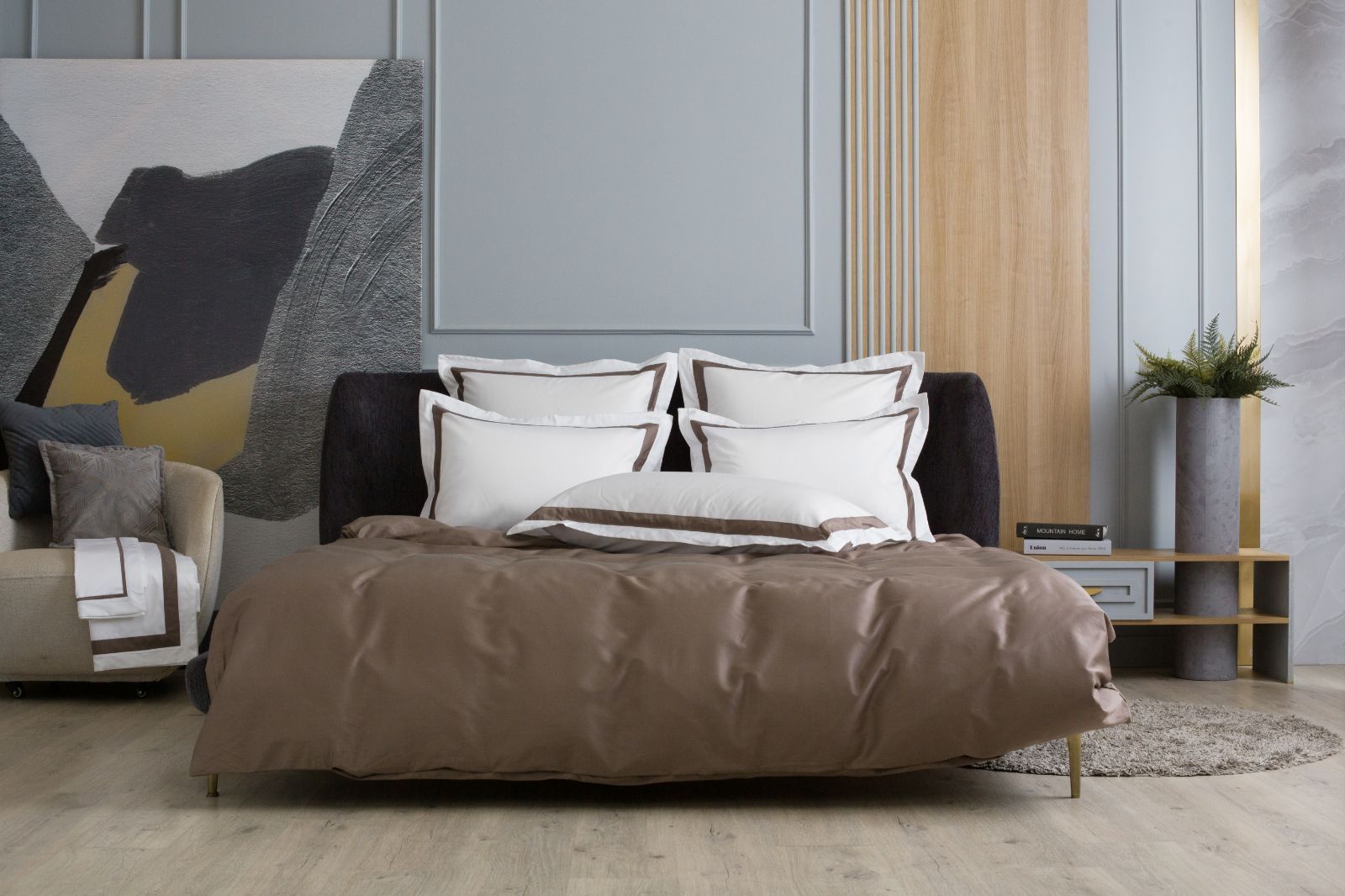 Наволочки с широкой отделкой Alpine Brownie Allure Grass 50х70 (2шт) вид 2