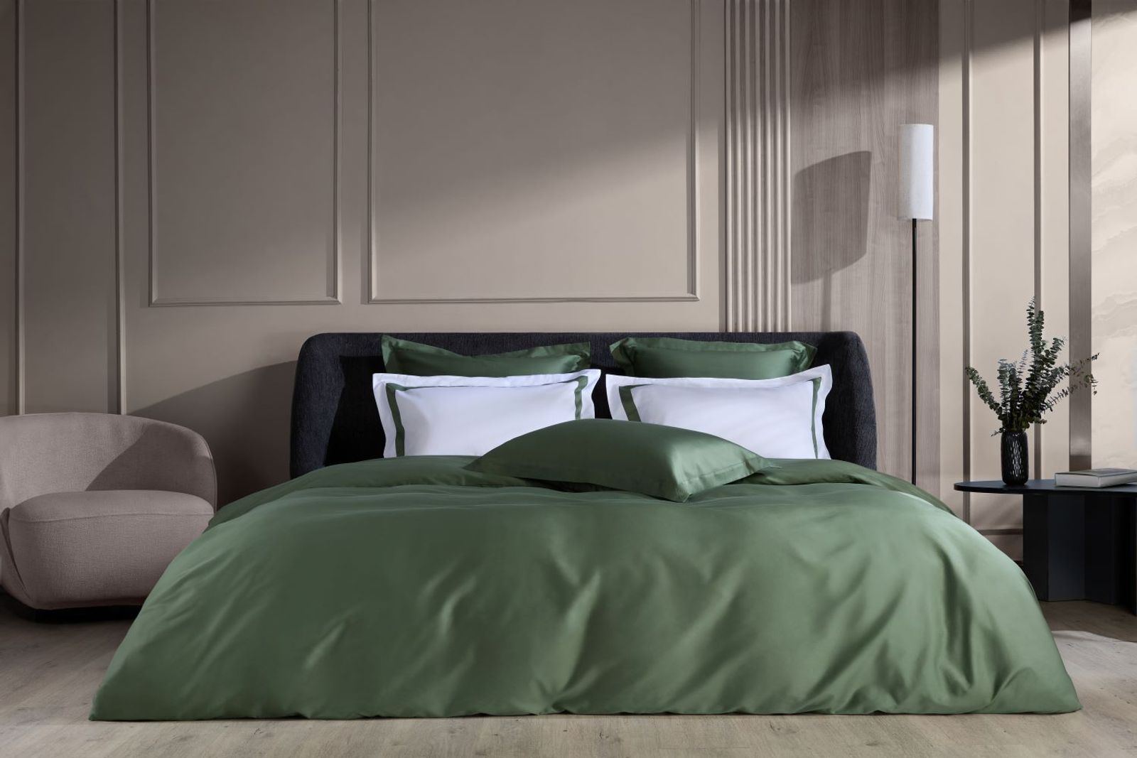 Наволочки с широкой отделкой Alpine Pine Green Allure Grass 50х70 (2шт) вид 4