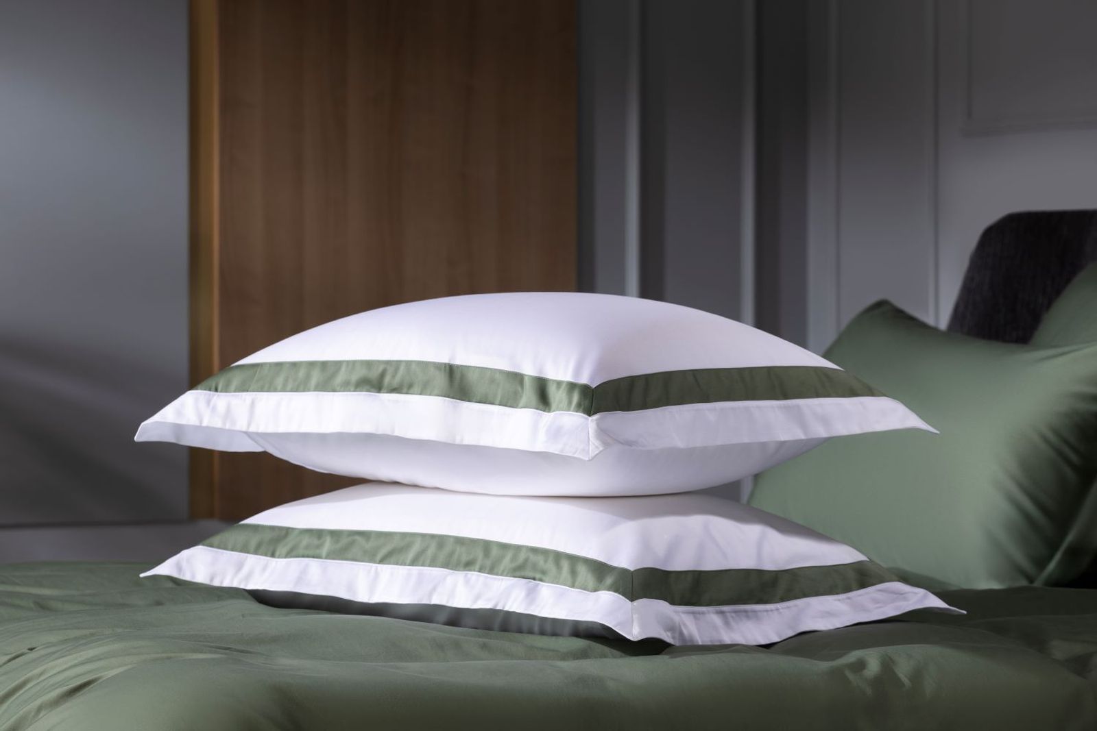 Наволочки с широкой отделкой Alpine Pine Green Allure Grass 50х70 (2шт) вид 3