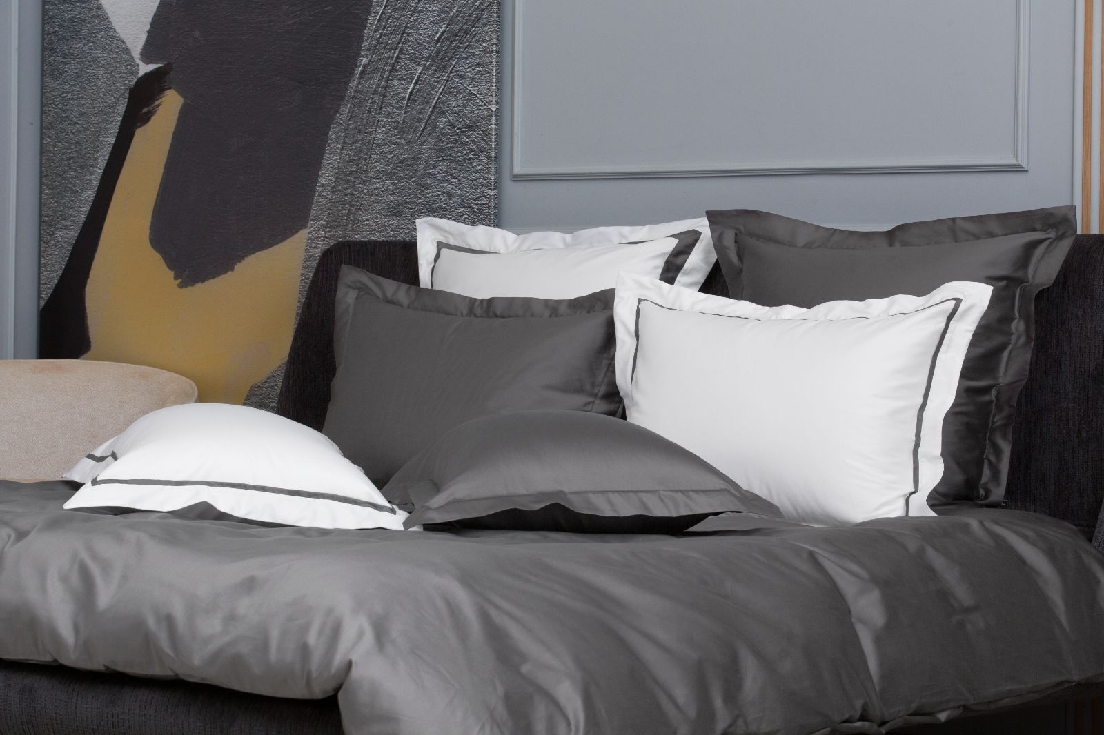 Наволочки с узкой отделкой Alpine Graphite Allure Grass 50х70 (2шт) вид 3