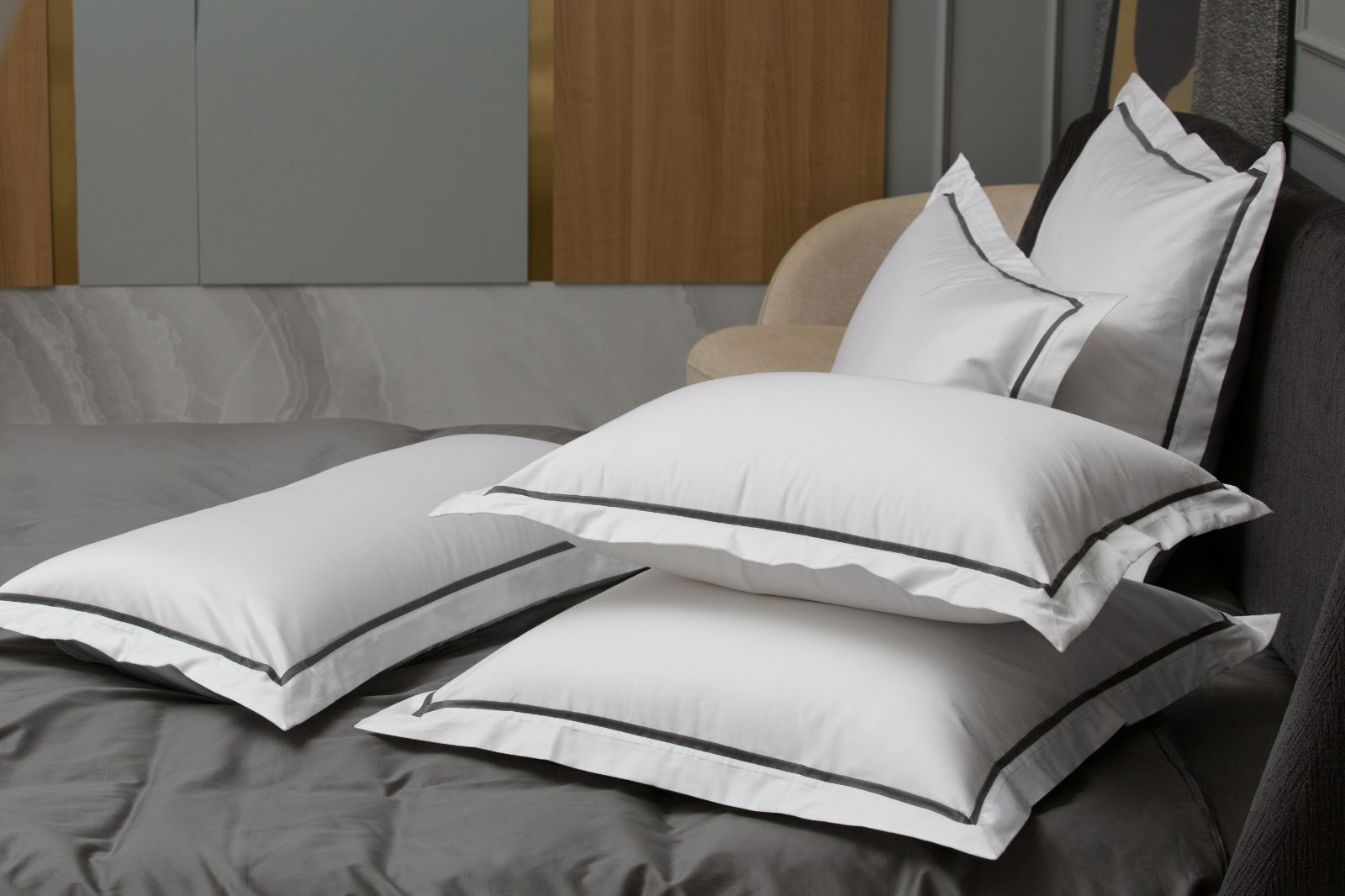 Наволочки с узкой отделкой Alpine Graphite Allure Grass 50х70 (2шт) вид 5