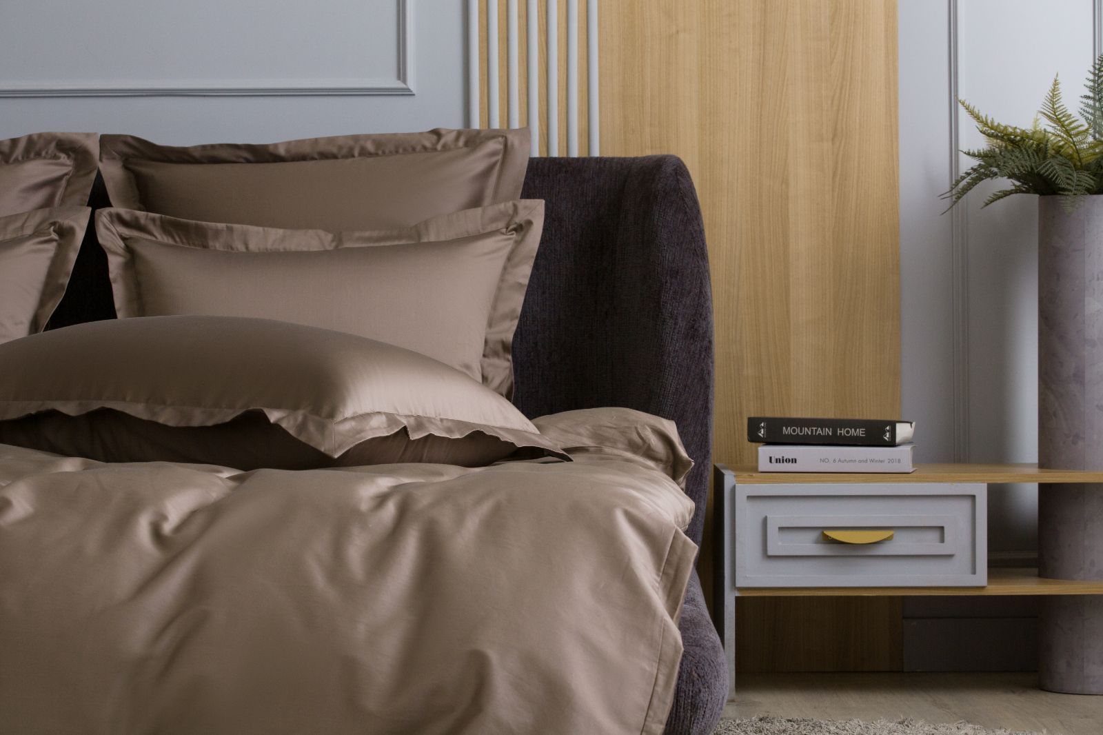 Простыня на резинке Brownie Allure Grass 140х200x40 вид 4