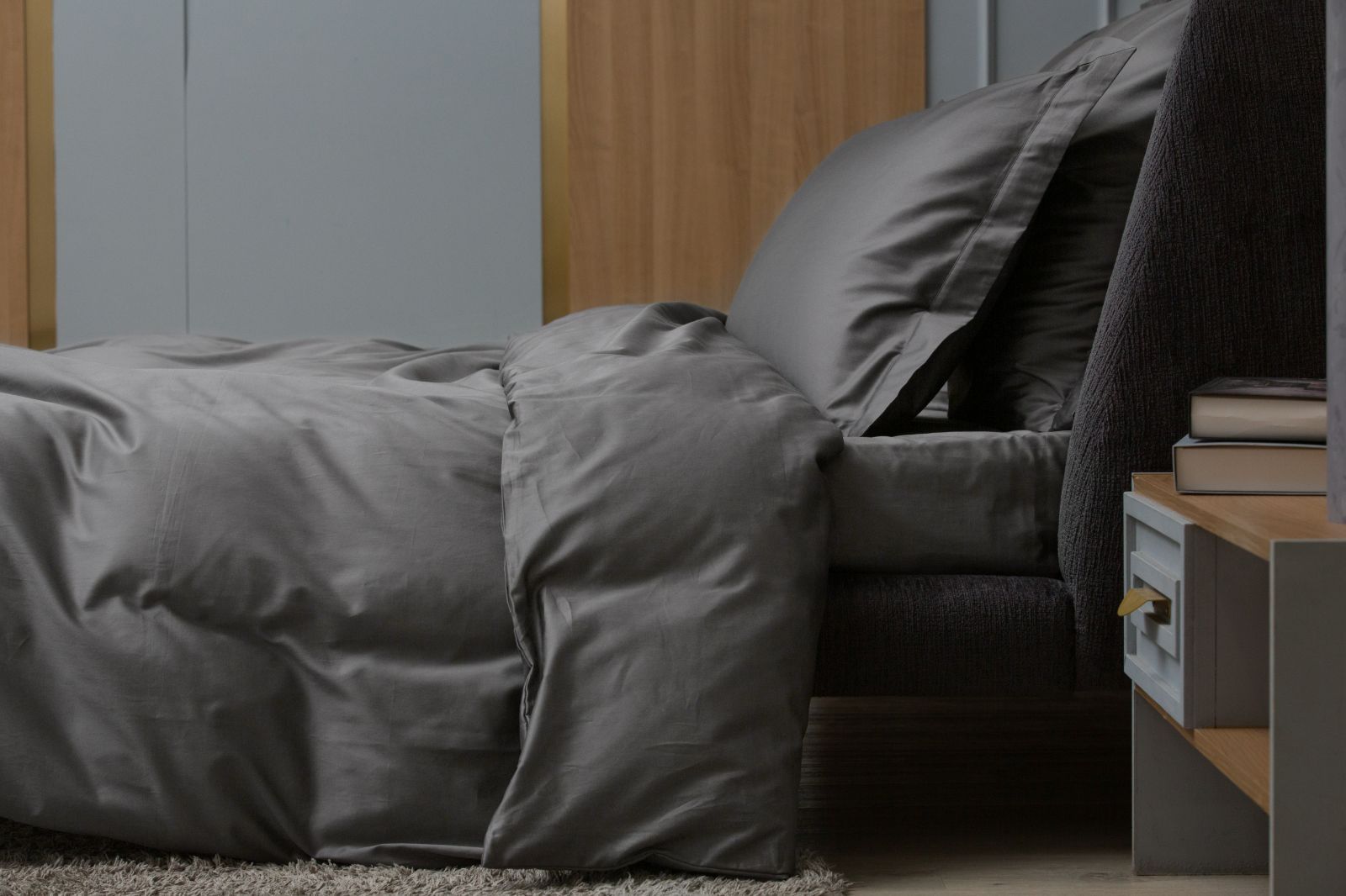 Простыня на резинке Graphite Allure Grass 160х200x40 вид 5