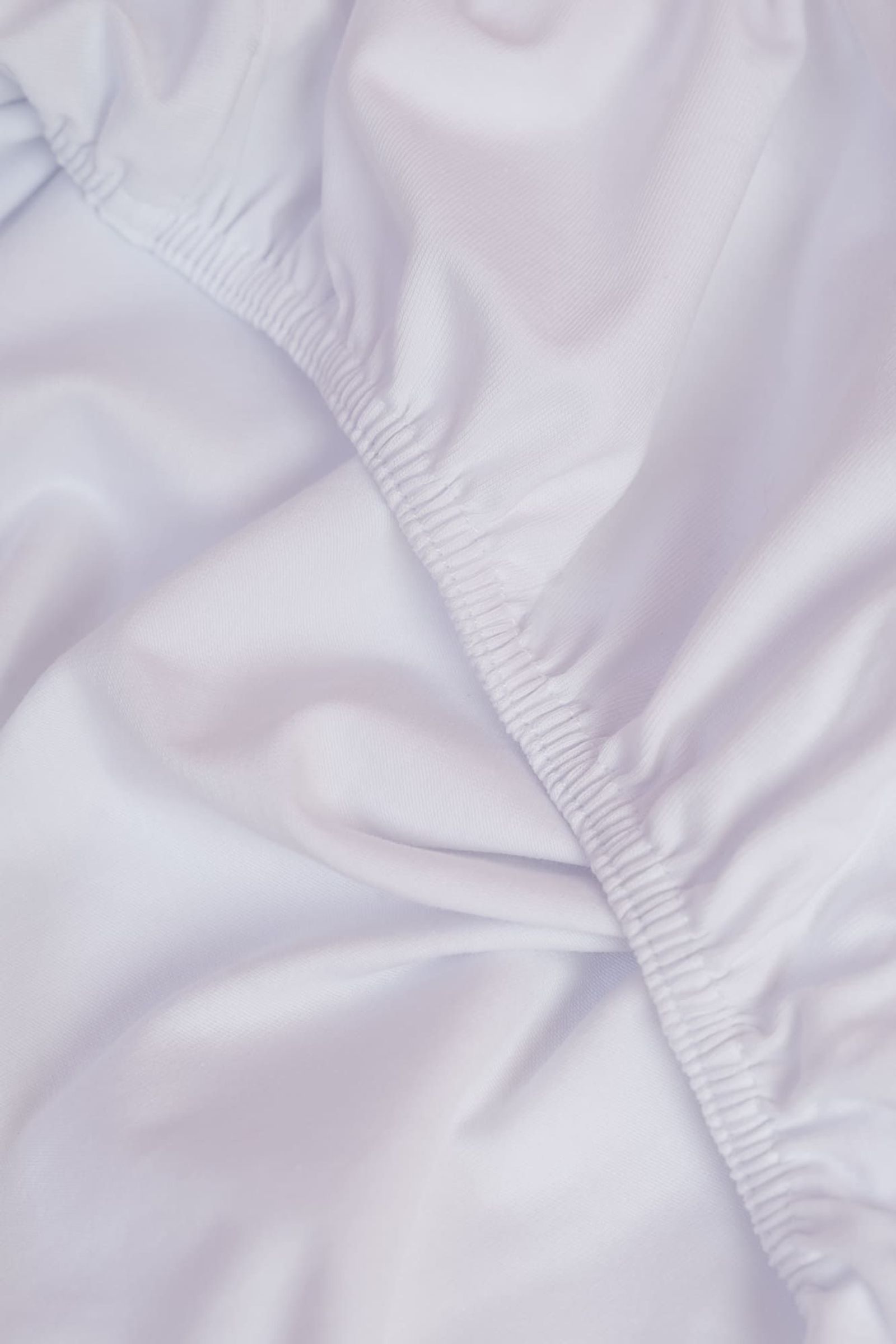 Простыня на резинке NOBLE TRADITIONS JERSEY WHITE GRASS 200х200х40 вид 2