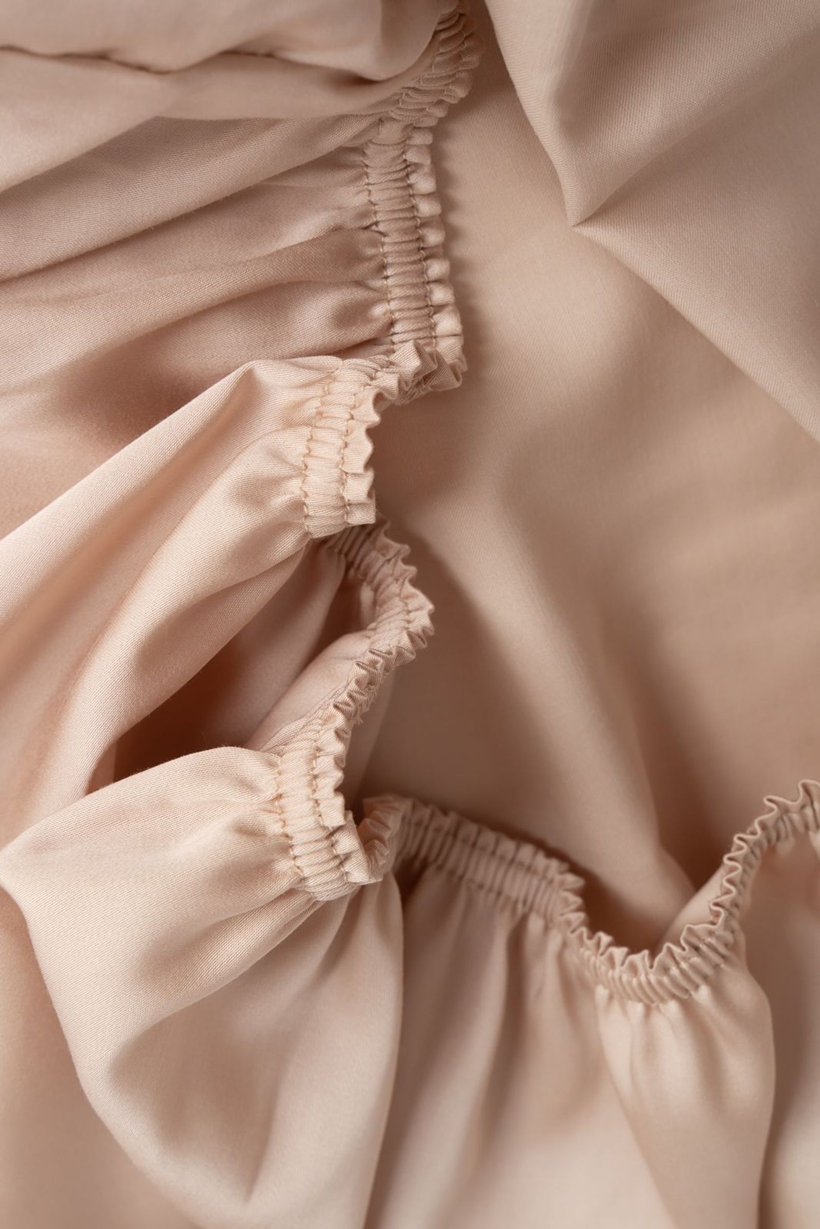 Простыня на резинке NOBLE TRADITIONS GLACE BEIGE GRASS 180x200x40 вид 2