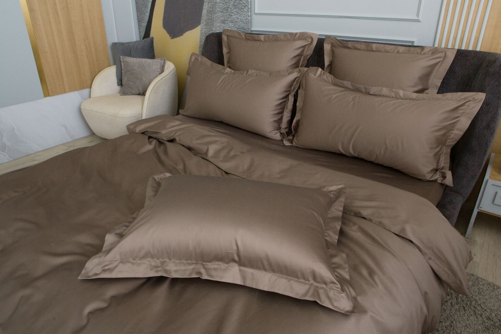 Простыня на резинке Brownie Allure Grass 200х200х40 вид 5