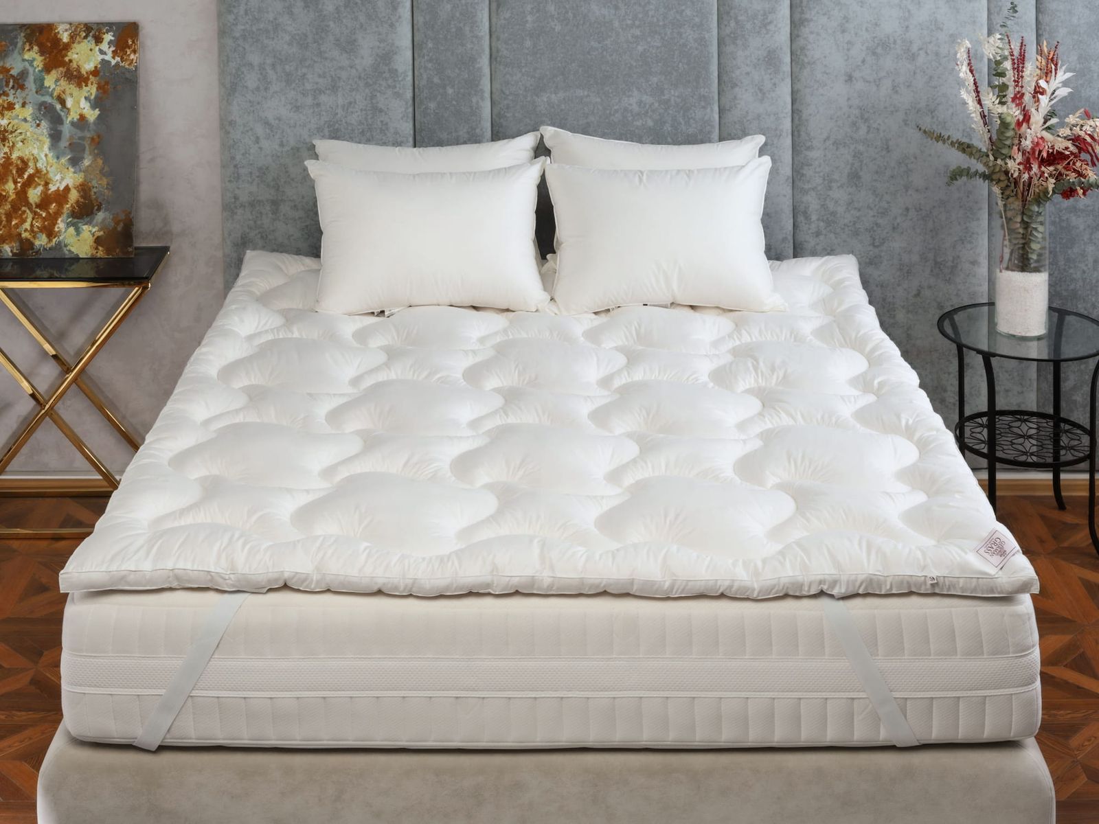 Наматрасник - топпер TOPPER COTTON GRASS всесезонный 90х200 вид 2