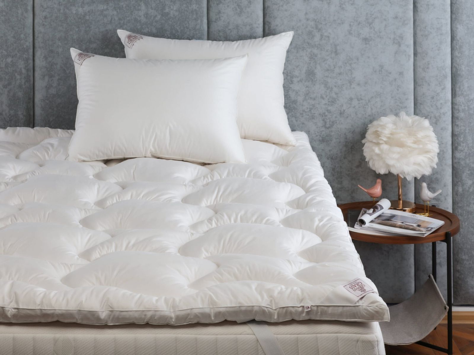 Наматрасник - топпер TOPPER COTTON GRASS всесезонный 90х200 вид 3