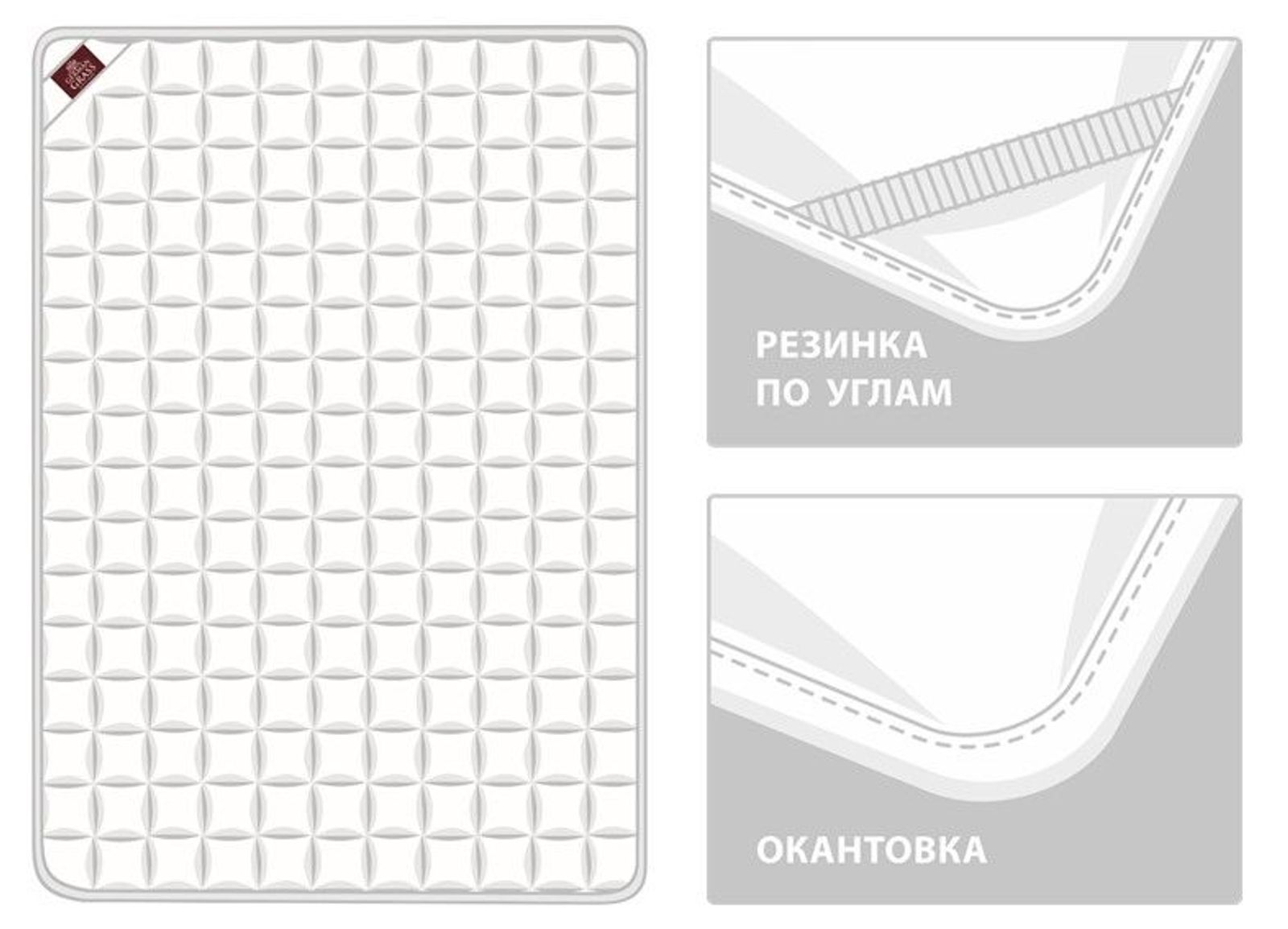 Наматрасник MATTRESS TENCEL GRASS легкий 90х200 вид 9