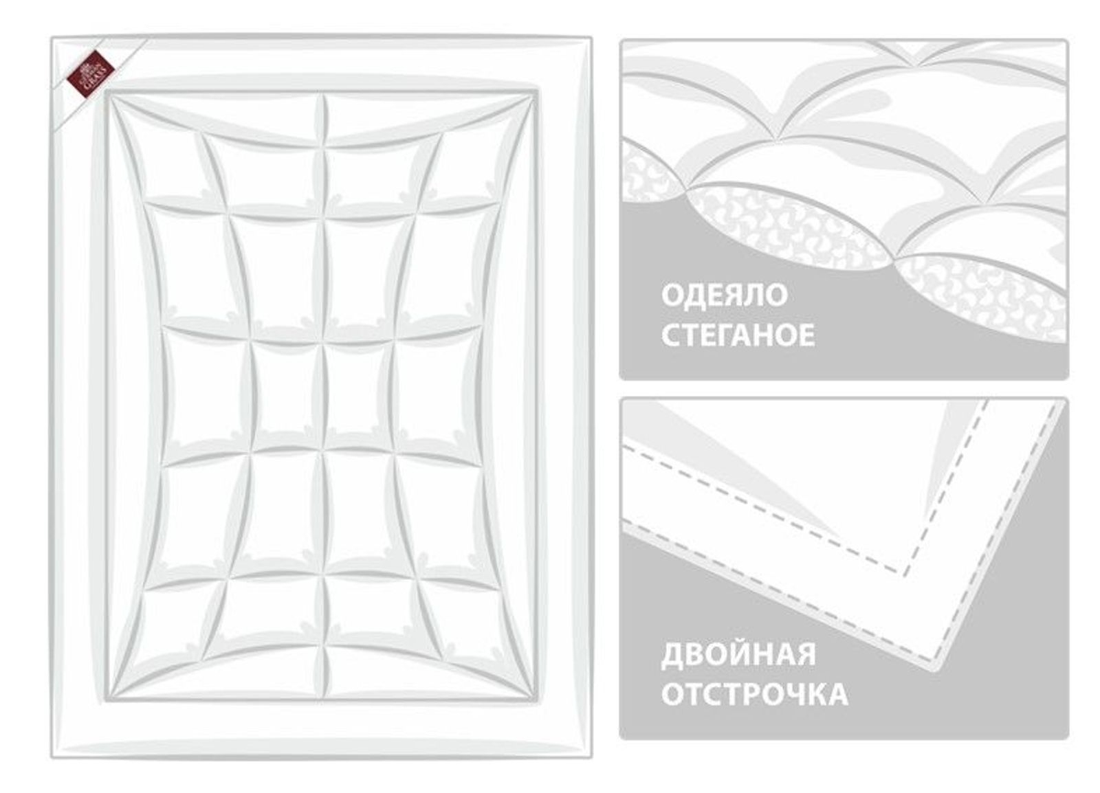 Одеяло NON-ALLERGENIC PREMIUM GRASS легкое 150x200 вид 8