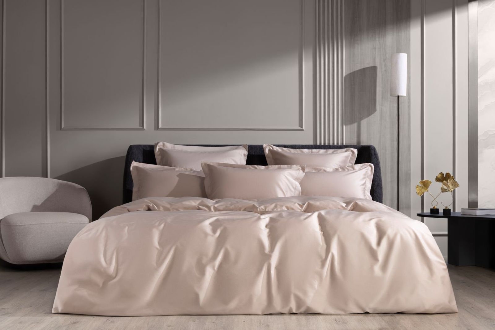 Постельное белье Nude Pink Allure Grass Евро