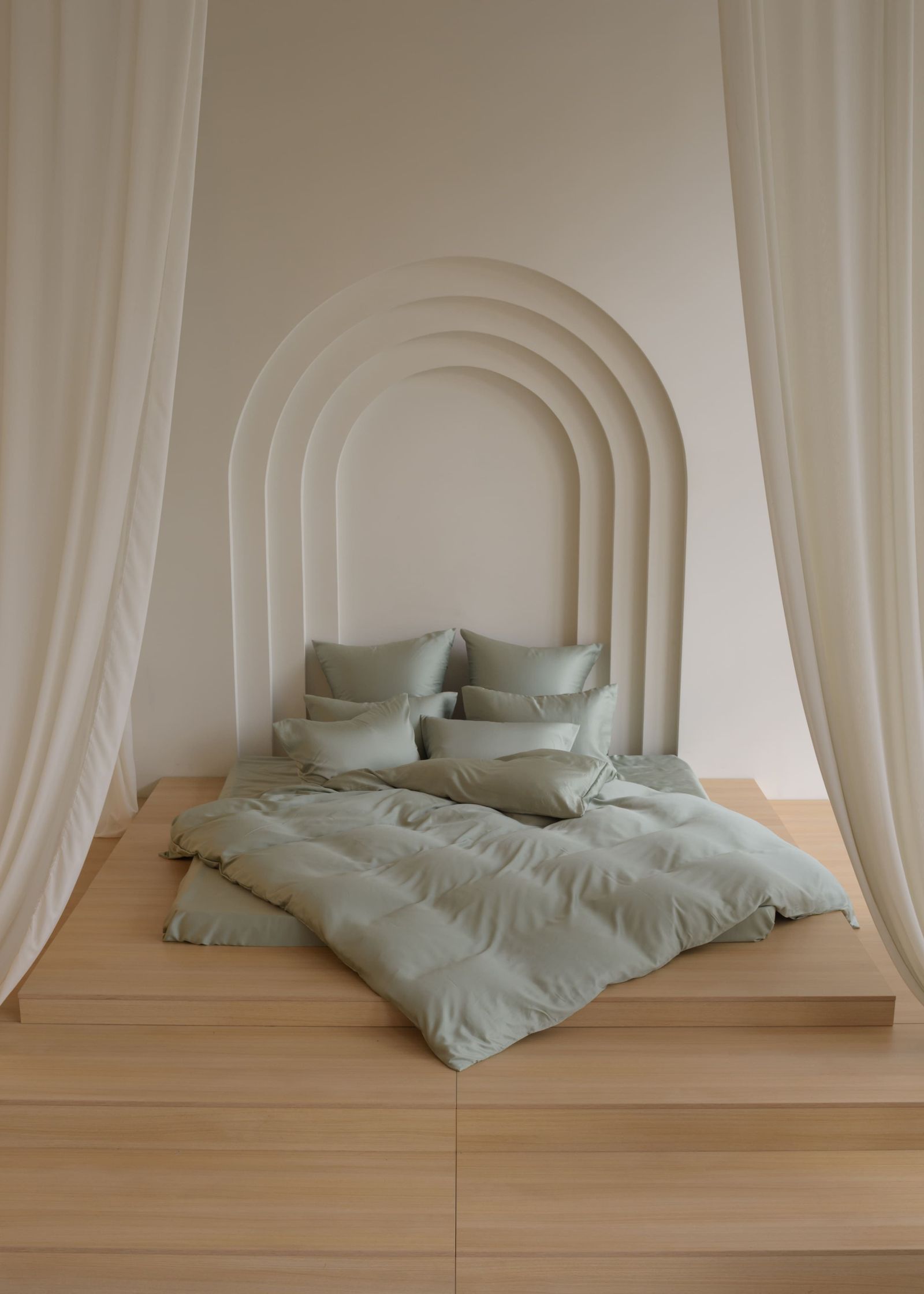 Простыня на резинке Olive Brilliant Grass 160x200x40 вид 1