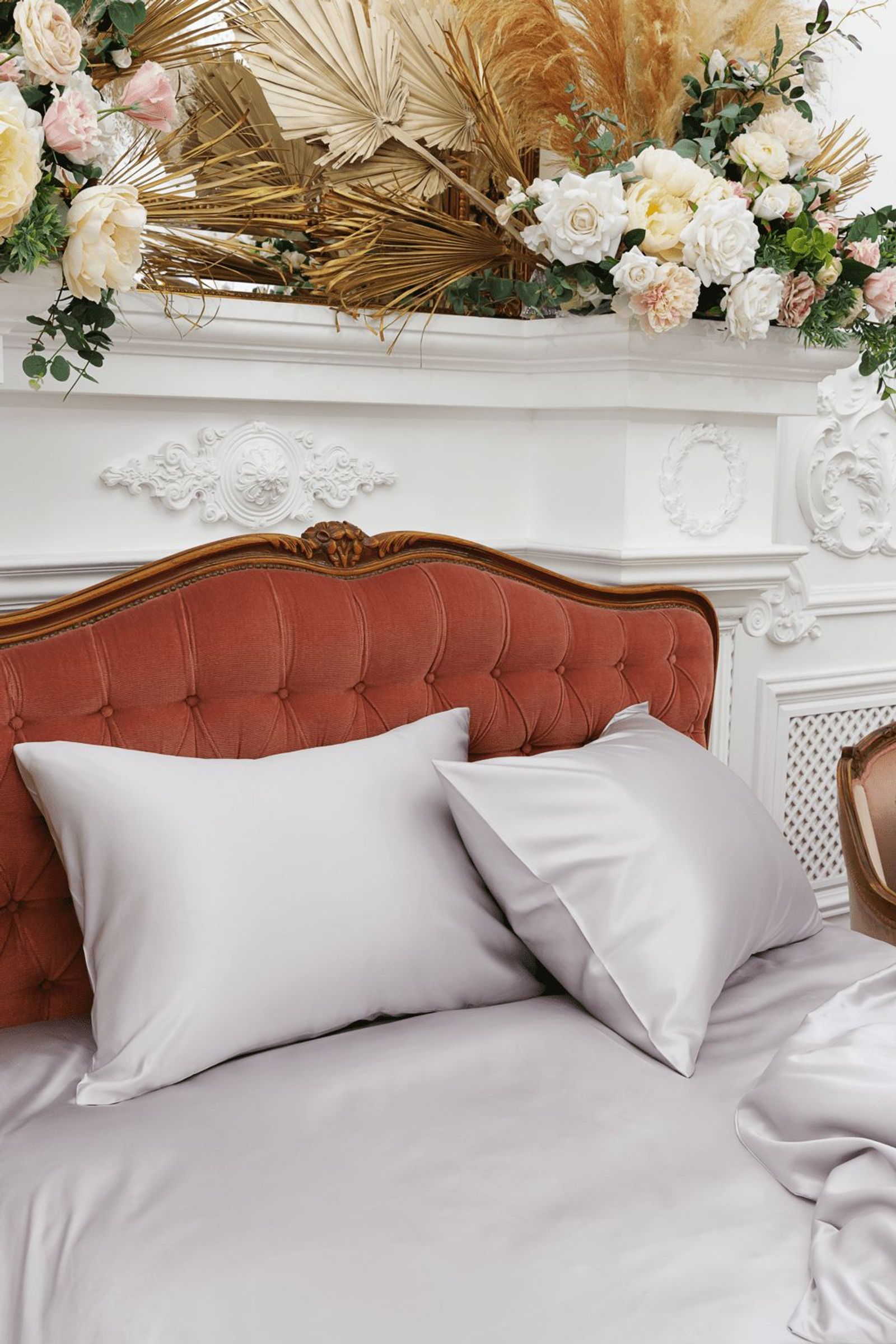 Простыня SILVERY GREY GRASS 260x280 вид 5