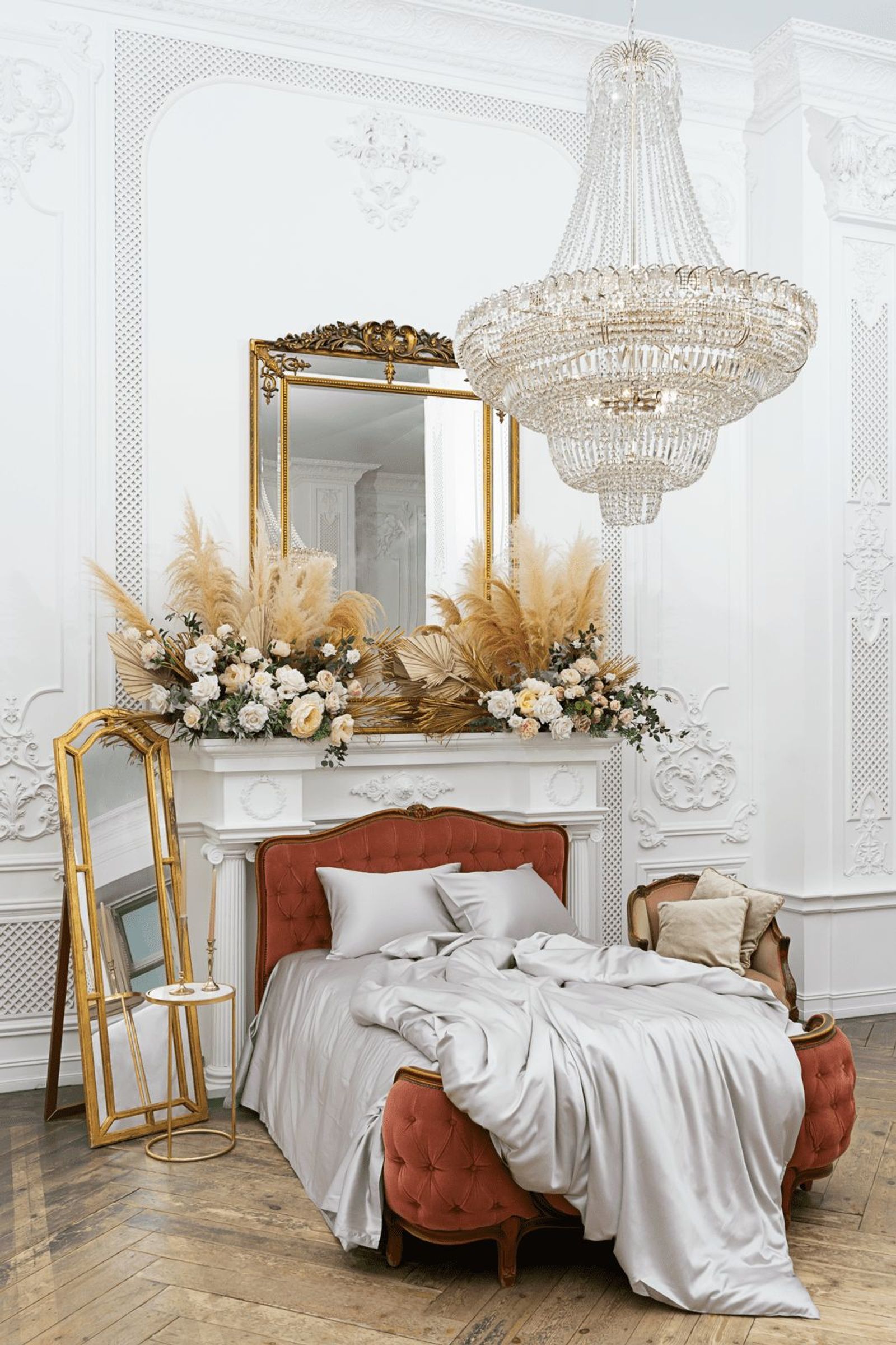 Простыня SILVERY GREY GRASS 260x280 вид 4