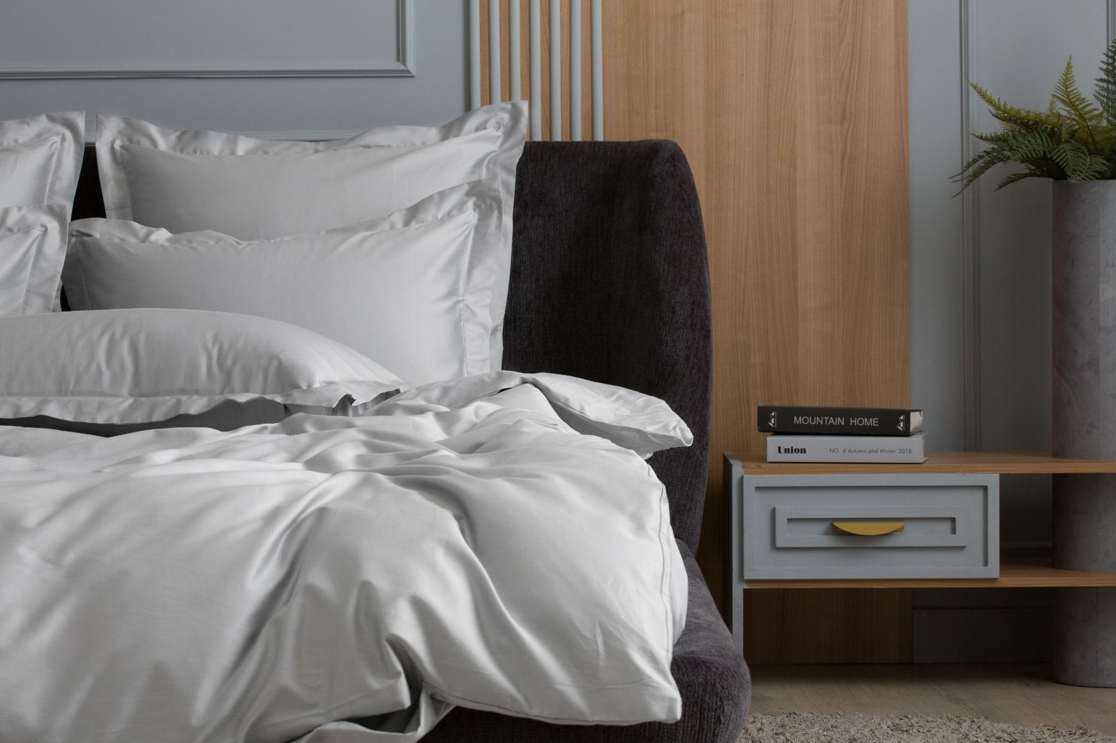 Простыня Ash Grey Allure Grass 240х260 вид 4