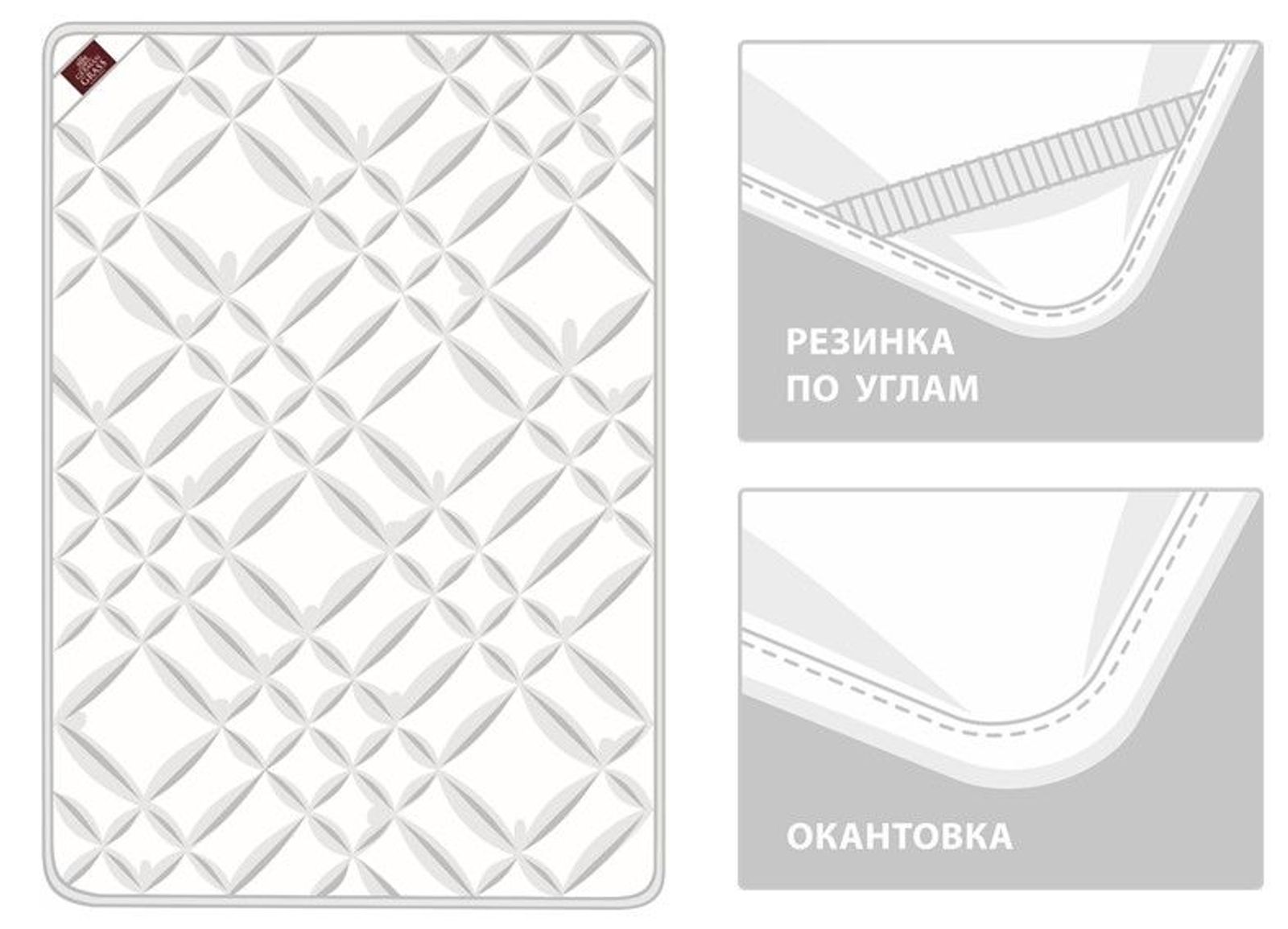 Наматрасник MATTRESS BAMBOO FAMILIE BIO легкий 90х200 вид 6
