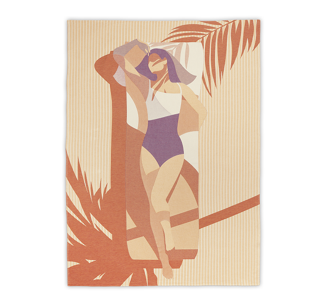 SUNBATHERПляжное полотенце 140/190 хлопок 100% жаккард вид 2