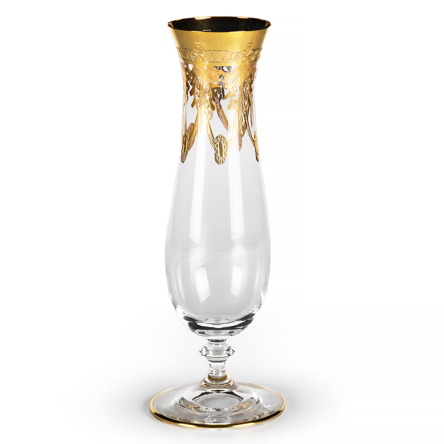 Ваза Cre Art Uniflor, золото 24к, стекло, H 23 вид 2