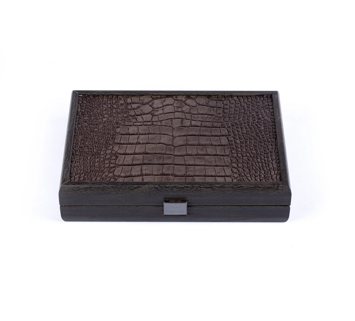 CARDSКарты игральные, отделка корпуса эко-кожа под крокодила, цвет темно-серый, 24х17 см вид 2