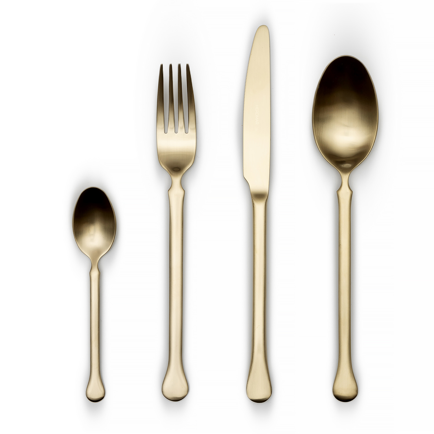 KIEV CHAMPAGNE MAT 126 Набор столовых приборов Herdmar, сталь 18/10, цвет шампань матовый, 24 шт. вид 3