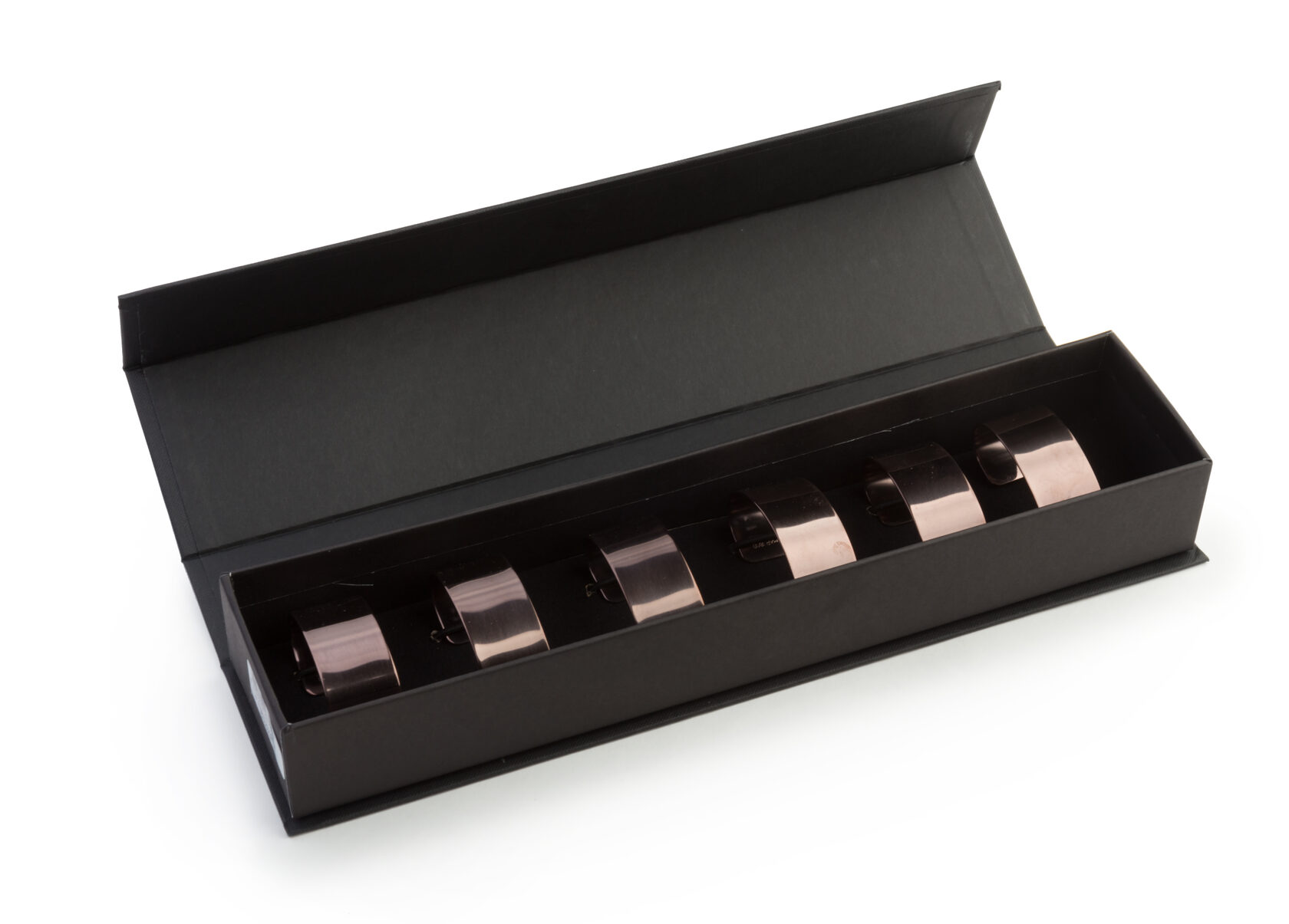 Набор держателей для салфеток 6 шт, цвет шоколад, сталь 18/10 вид 2