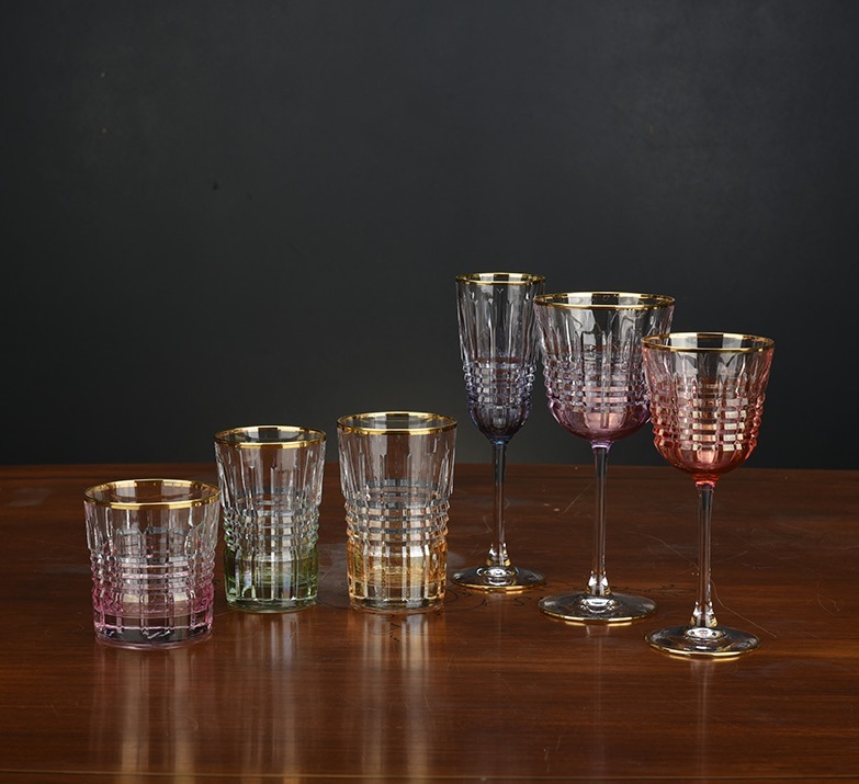 TAURUS LIGHTНабор высоких стаканов 6шт, хрустальное стекло, H 12