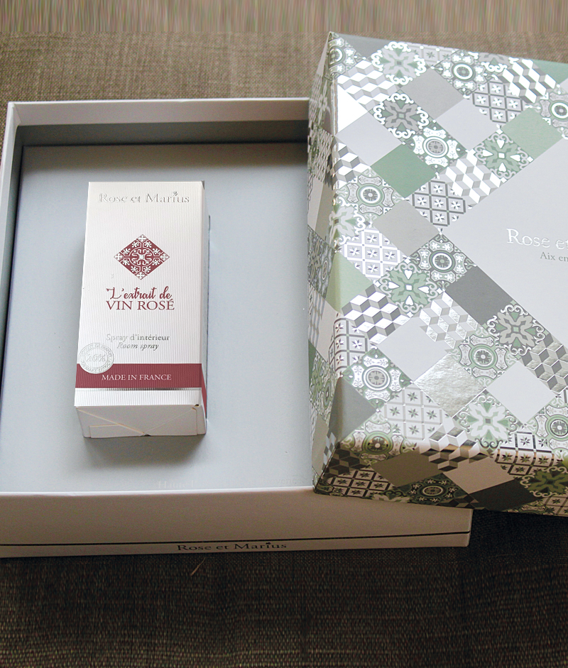 COFFRET VIN ROSE Набор спрей парфюмированный 100 мл , диффузор керамический, подарочная коробка вид 2