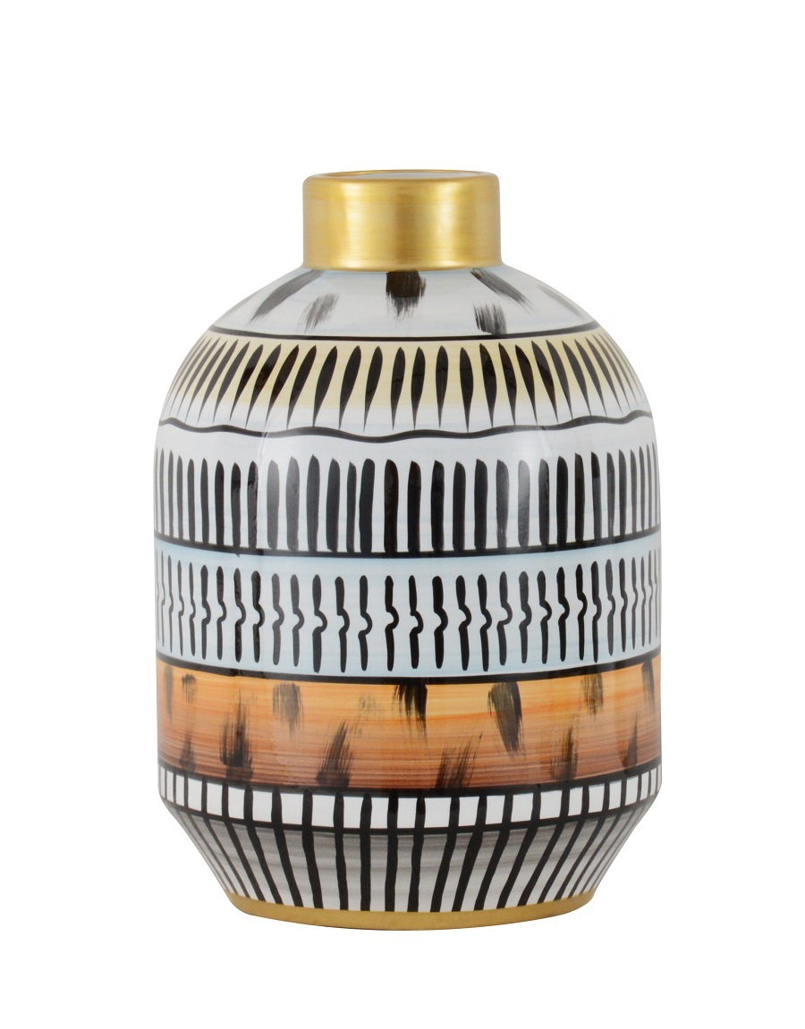 SOWETOВаза с крышкой , D22x31h, керамика вид 2