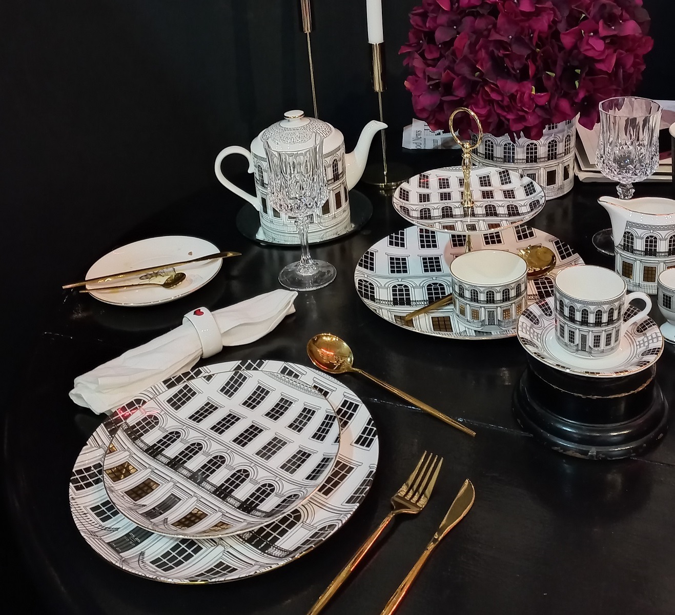 Держатель кольцо для салфеток Rory Dobner RED LOVE HEART , фарфор вид 2