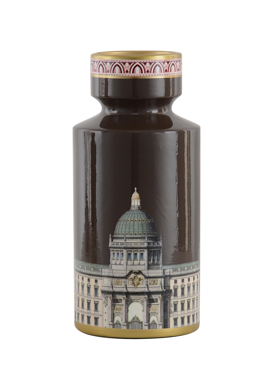 BERLIN PALACEВаза, коричневый, D15x33h, керамика