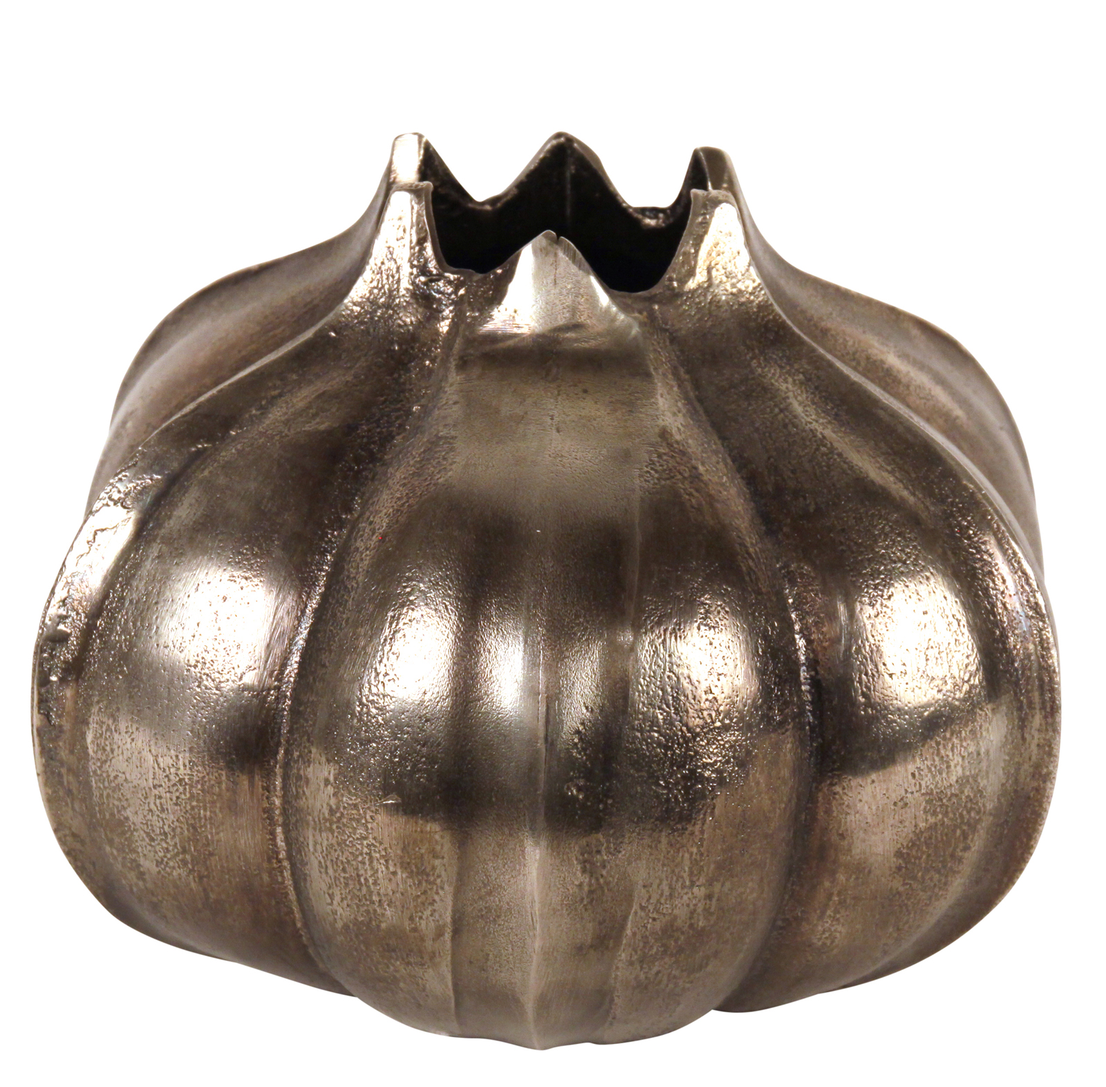 POMEGRANATE VASE .Ваза в форме граната, металл, цвет бронза, H: 18 cm | W: 26 cm | D: 26 cm вид 2