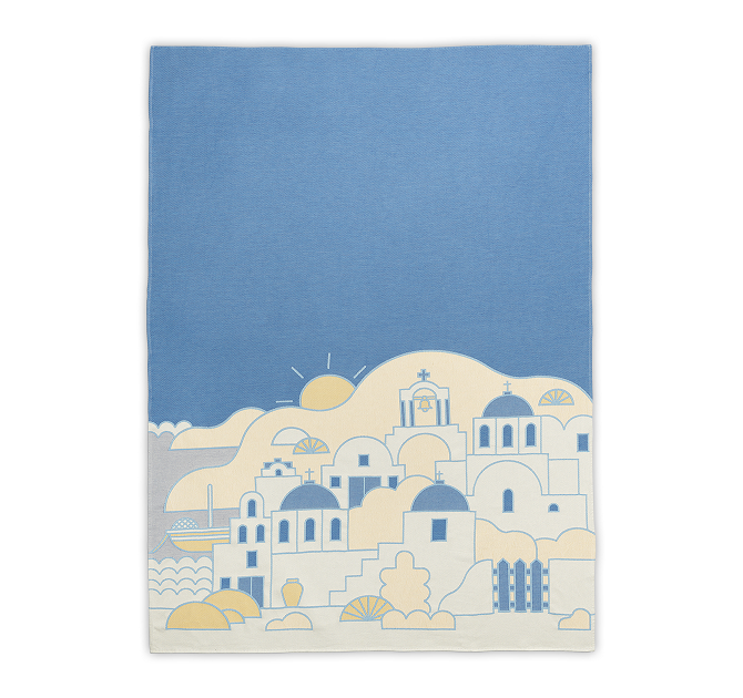 SANTORINПляжное полотенце 140/190 хлопок 100% жаккард