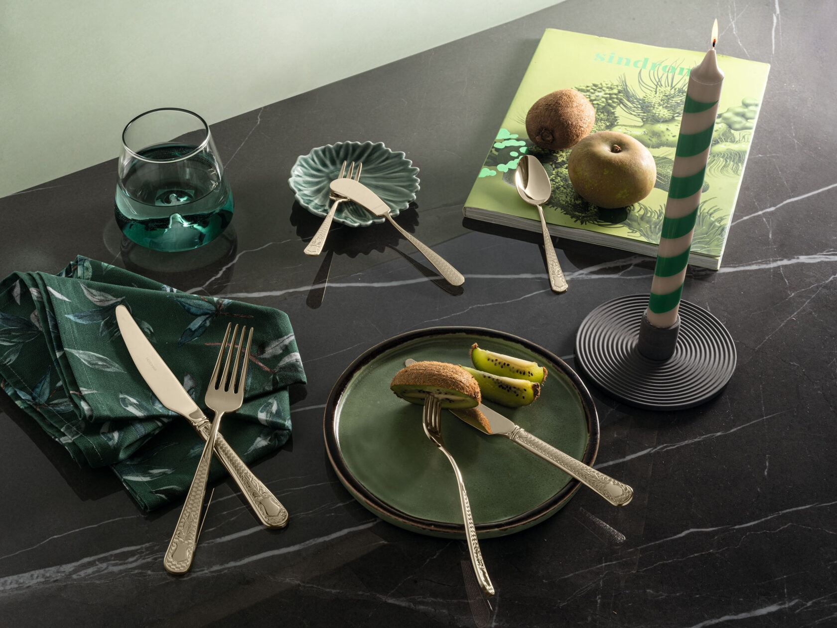 GUEL CHAMP 125 Набор столовых приборов Herdmar, сталь 18/10, цвет шампань 24 шт.