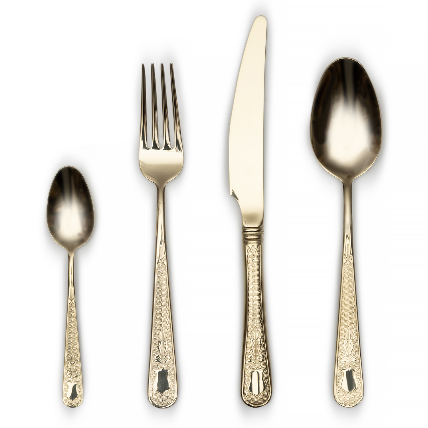 GUEL CHAMP 125 Набор столовых приборов Herdmar, сталь 18/10, цвет шампань 24 шт. вид 4