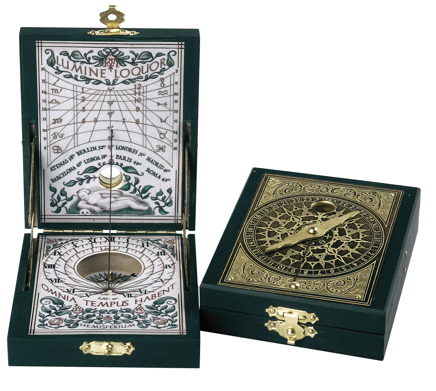 Солнечные часы Hemisferium Brass Kepler8,6х7 Н 2см, бронза