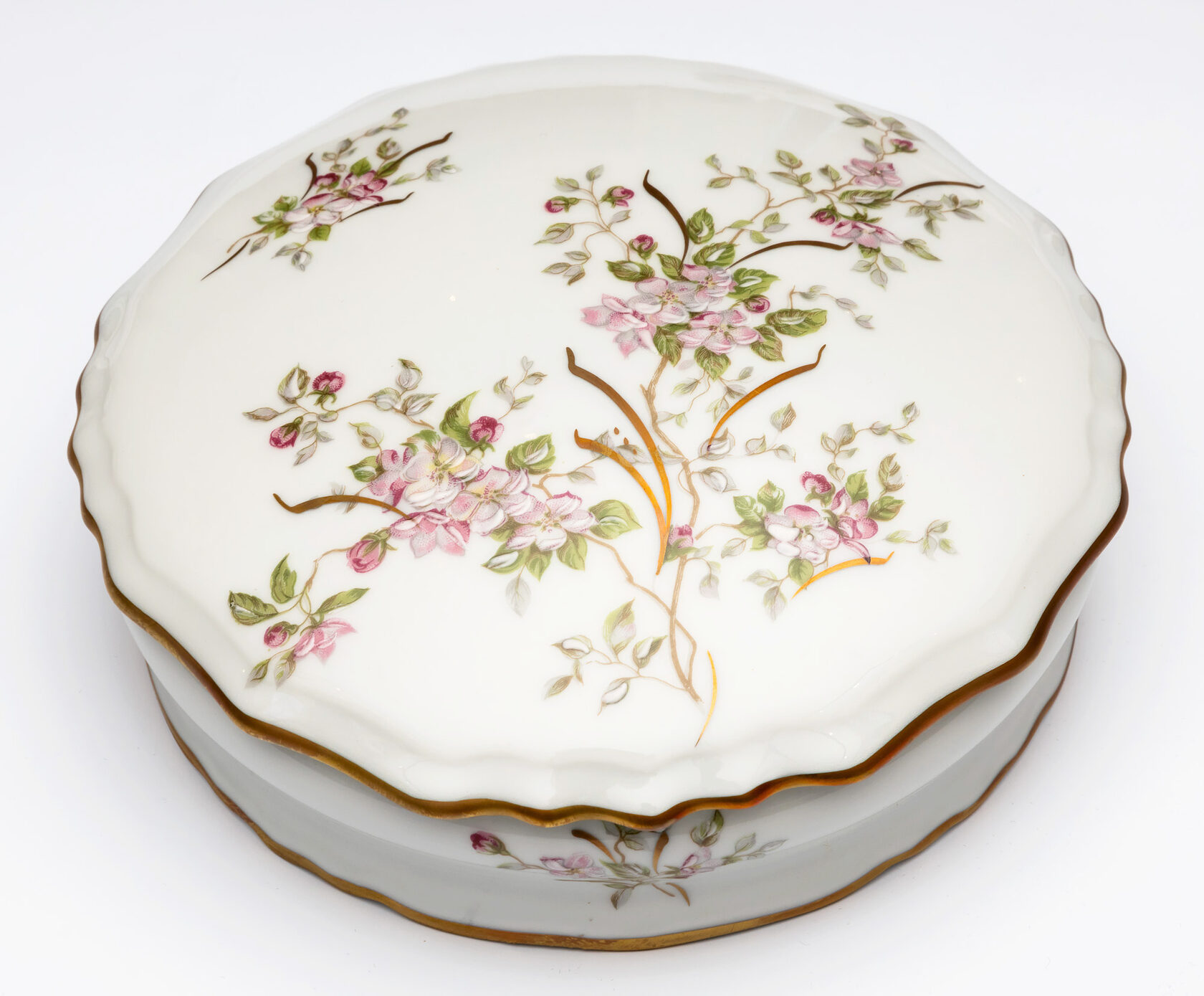 VALERIE 1 A/010 MB/352Шкатулка диам 16, лиможский фарфор вид 4