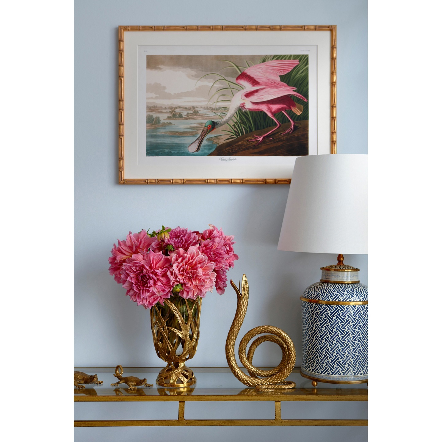 Подсвечник змея, цвет золото, 22х13 Н 34 см, бронза, ручная работа вид 3