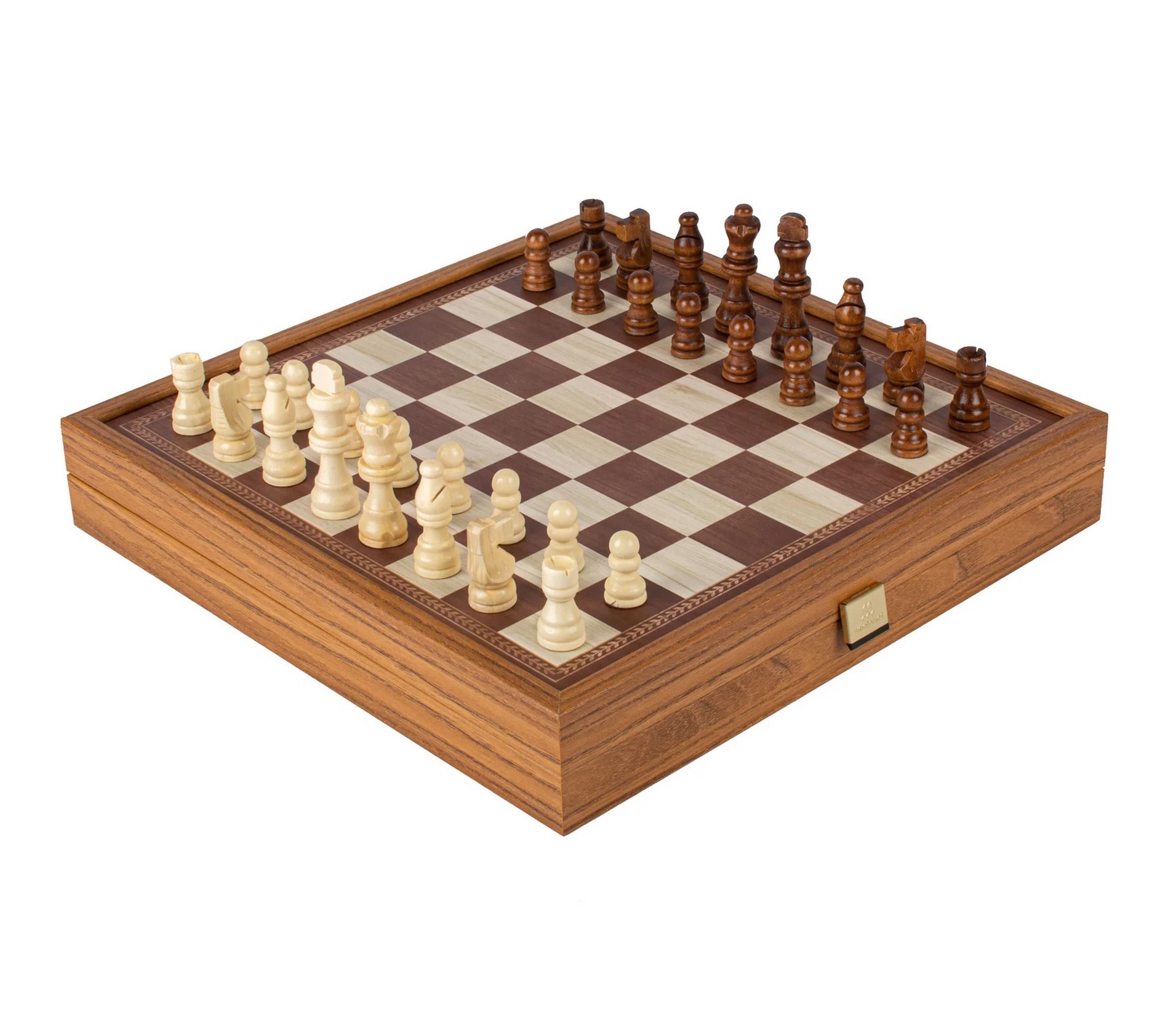 Chess/Backgammon/Ludo/Snakes Шахматы/нарды/лудо/змеи , футляр из орехового дерева вид 5