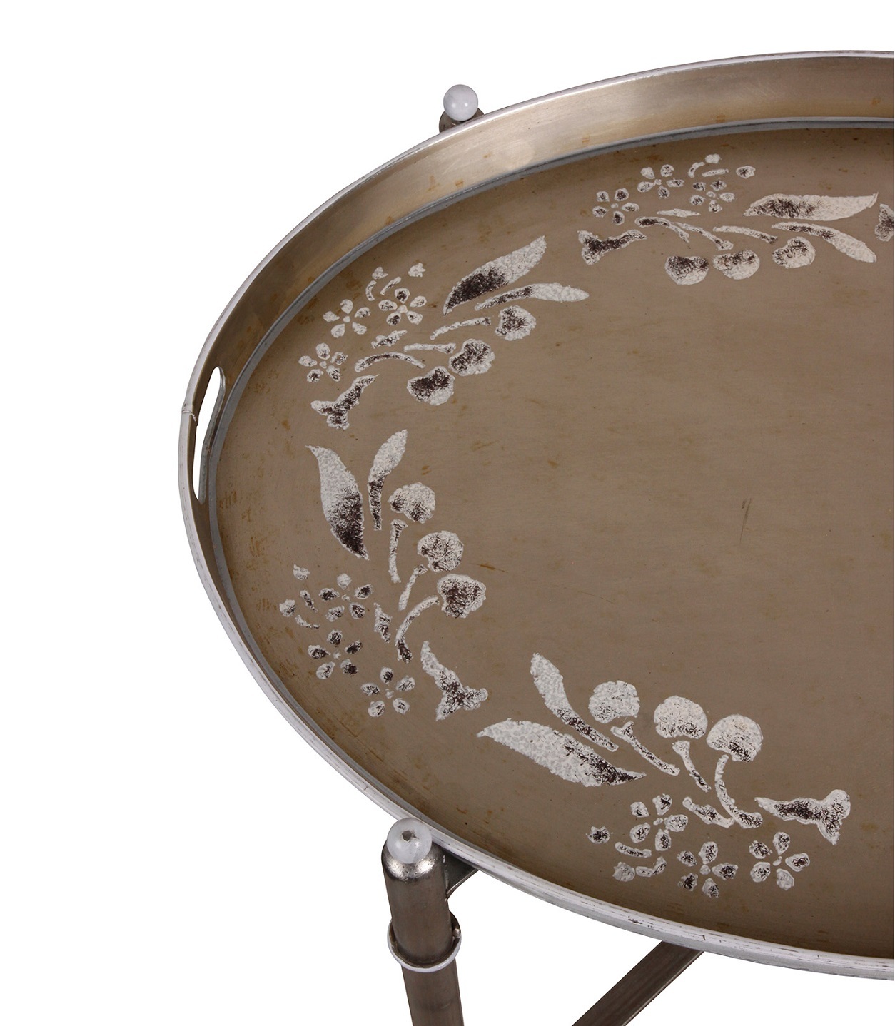 Столик с переносным подносом, 62х48 Н 55 см, металл вид 2