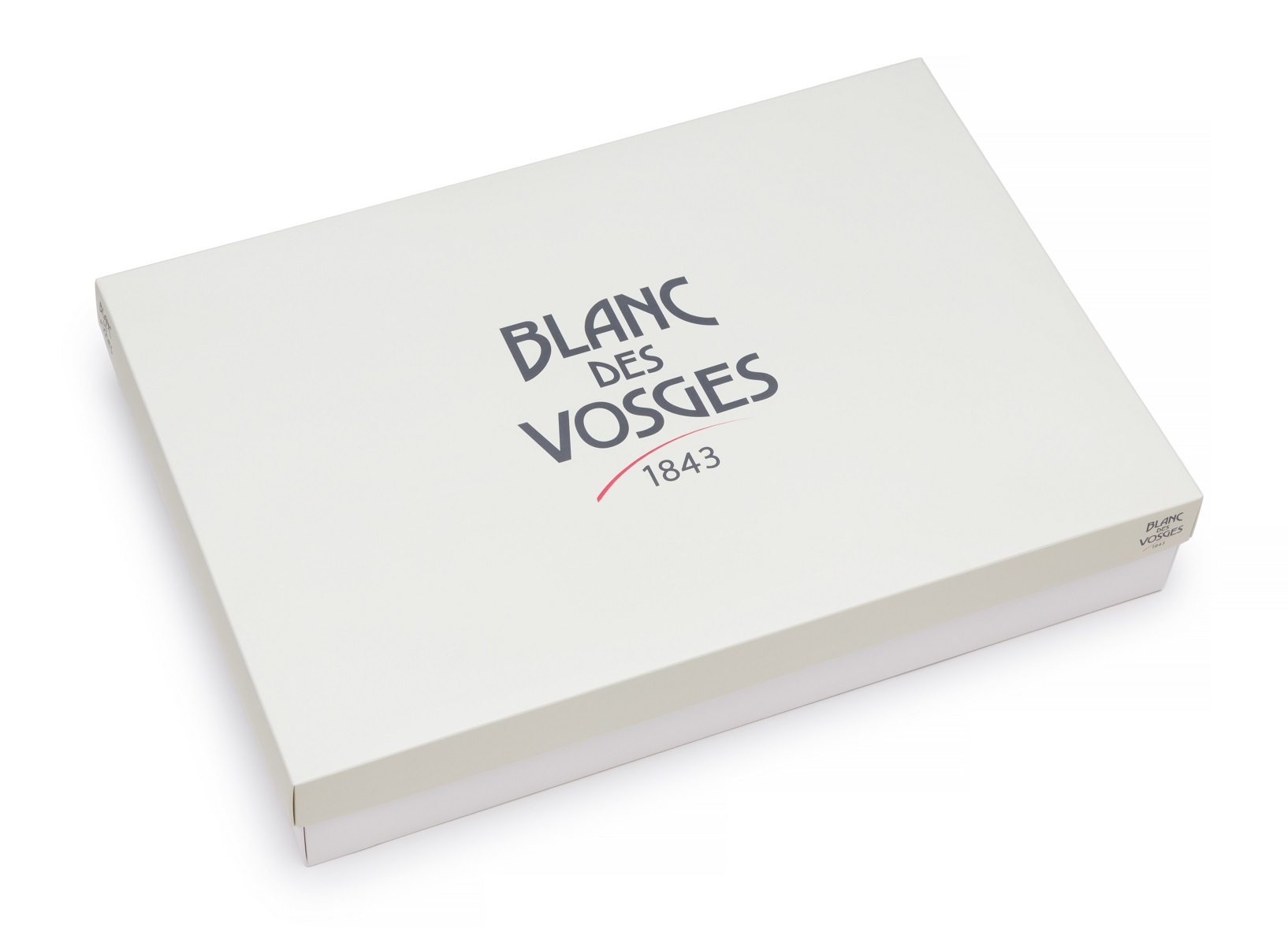 BOX white коробка подарочная 50х34х8,5 белая с бежевой крышкой