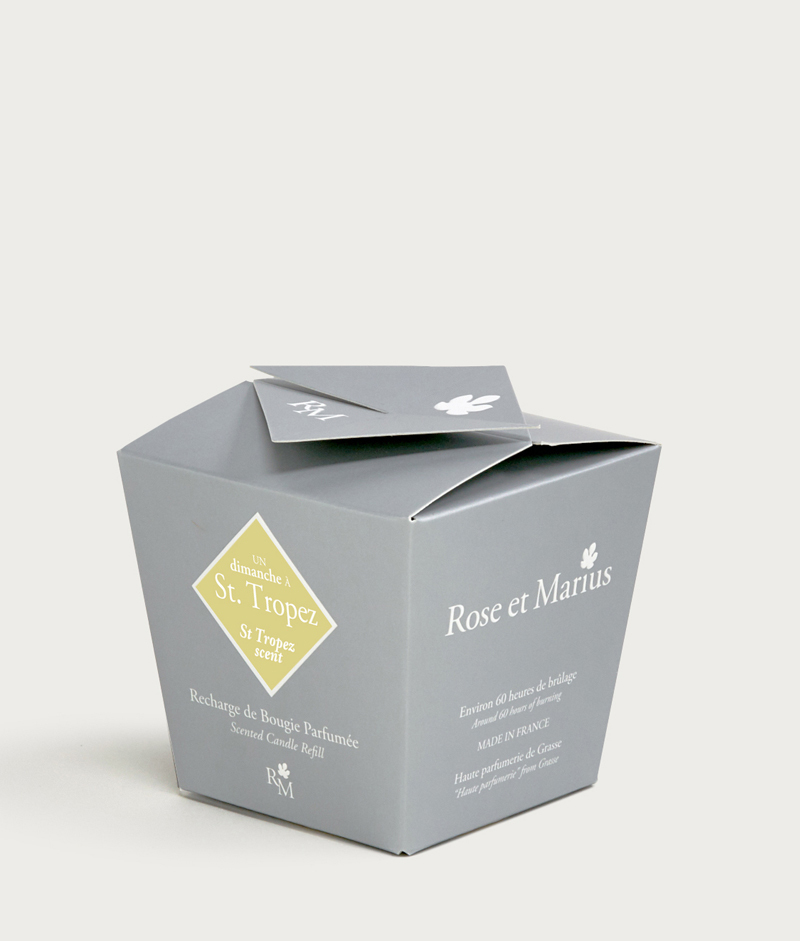 ST TROPEZ Запасная свеча парфюмированная, силиконовая оболочка, 200 гр, около 60 ч горения