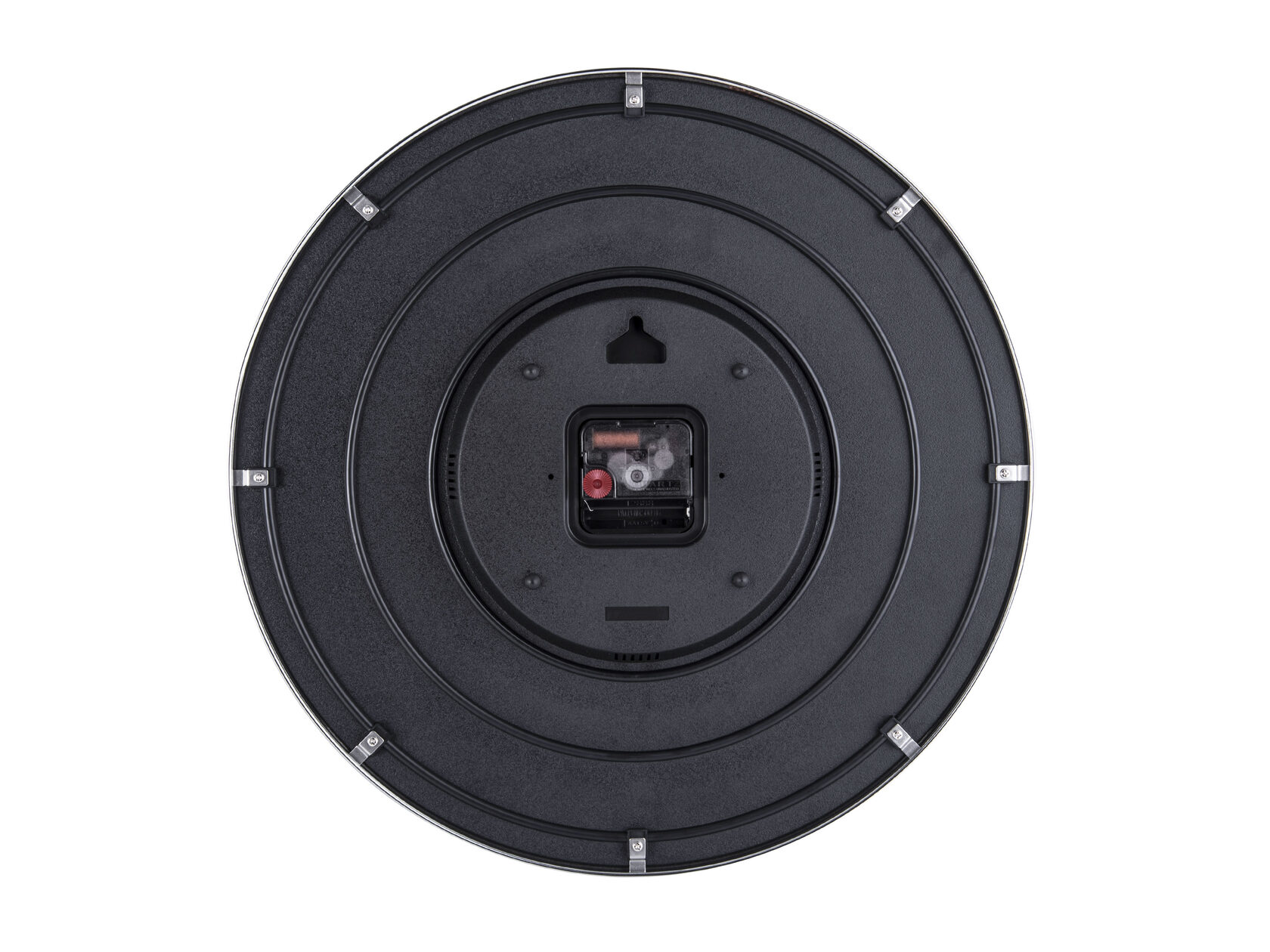 Часы настенные Karlsson LEAF, 40х40х4 см, темно-серый, стекло, сталь, бесшумный механизм, батарейка вид 4