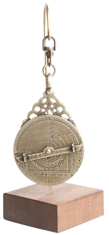 Миниатюрная астролябия Hemisferium Miniature Eastern Astrolabe Н 13 см диам 4,5 см толщина 5 мм, бр